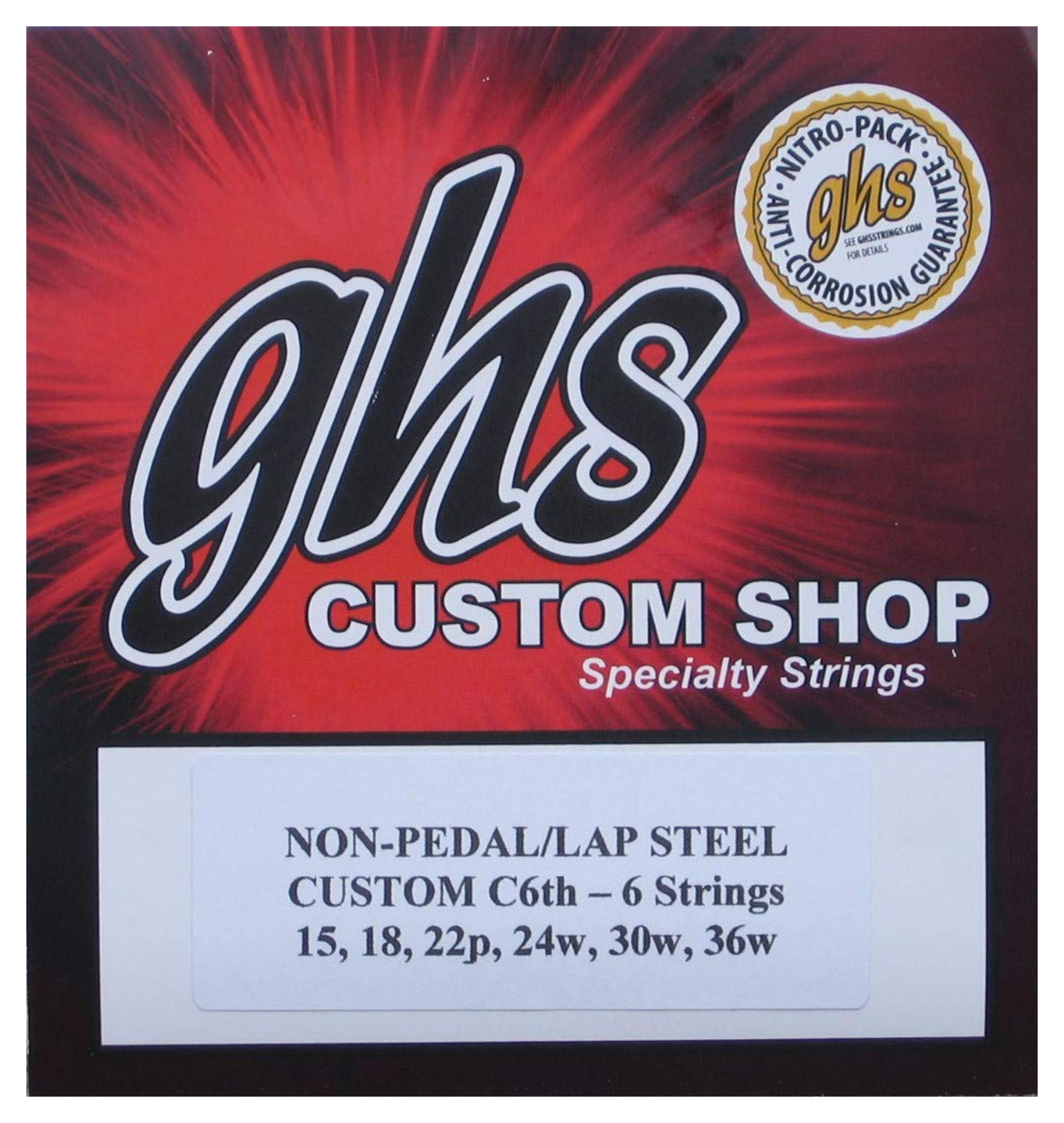 Amazon.com: GHS Custom C6th- 6 Lap Steel Guitar Strings Gauges 15 - 36W - 2 Pack : Musical Instruments