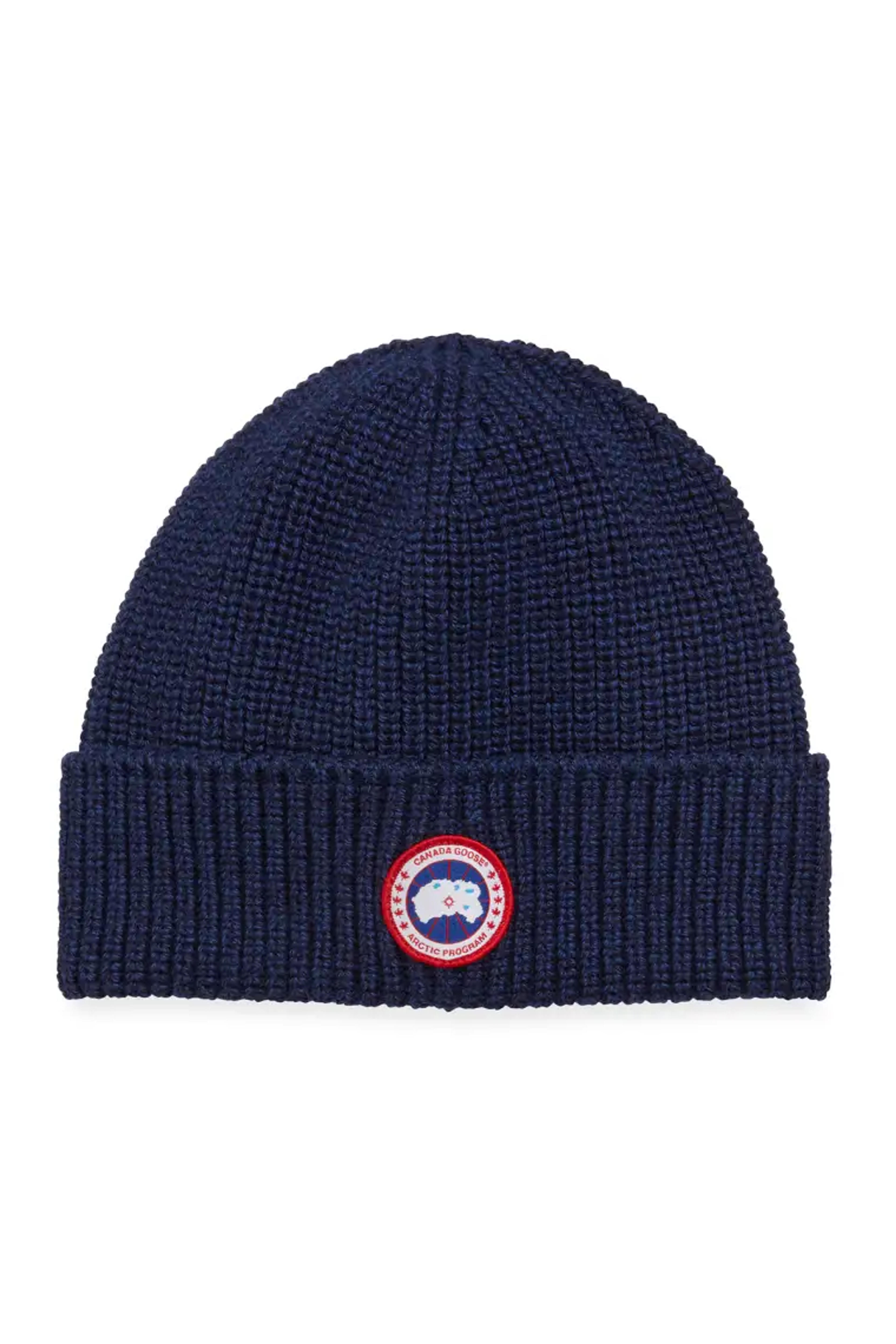 Canada Goose Men's Arctic Rib-Knit Wool Beanie Hat | Neiman Marcus