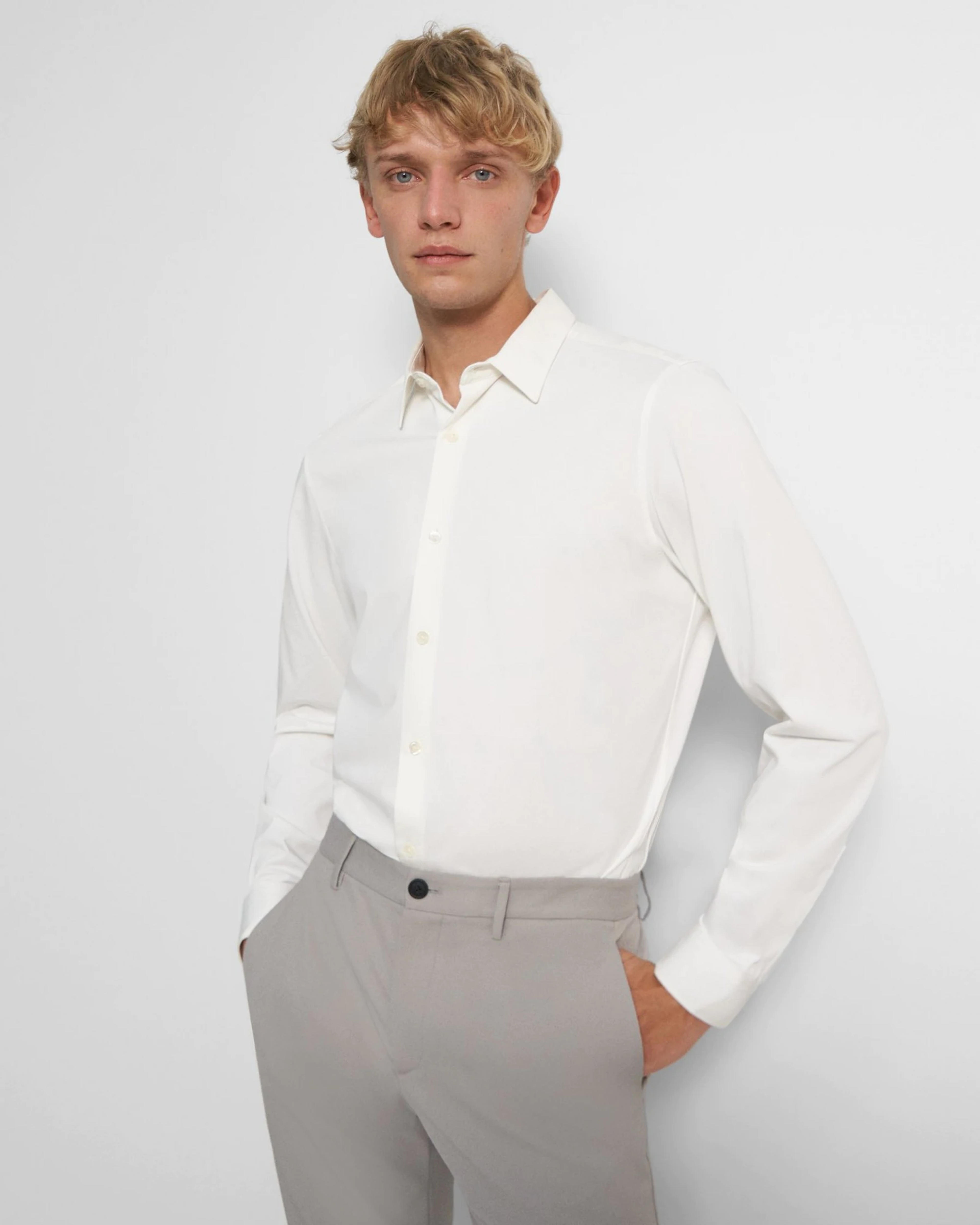 Structure Knit Tailored Shirt | Theory