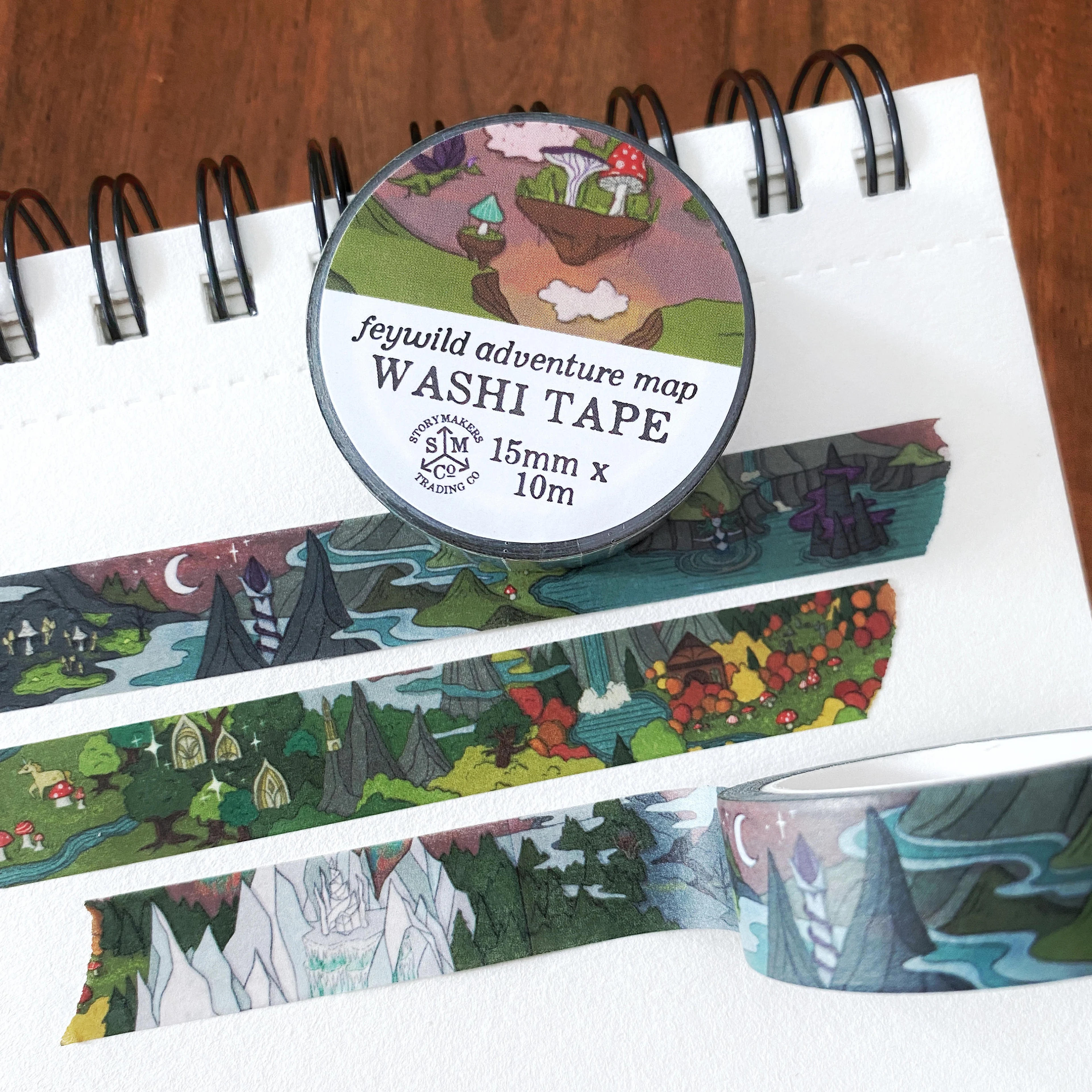 Feywild Fantasy Map Washi Tape for World Builders RPG D&D - Etsy