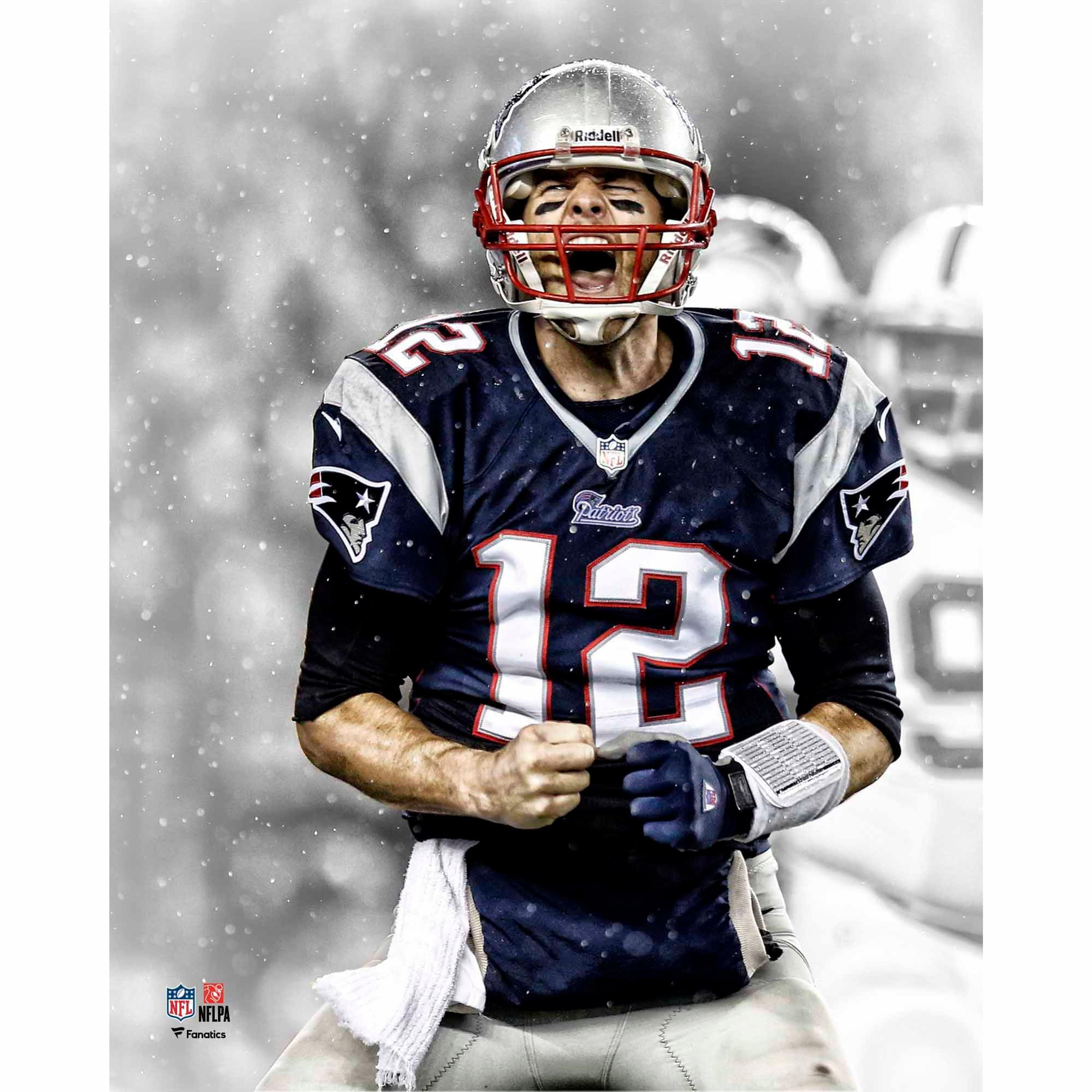 Unsigned New England Patriots Tom Brady Fanatics Authentic Screaming Celebration Photograph