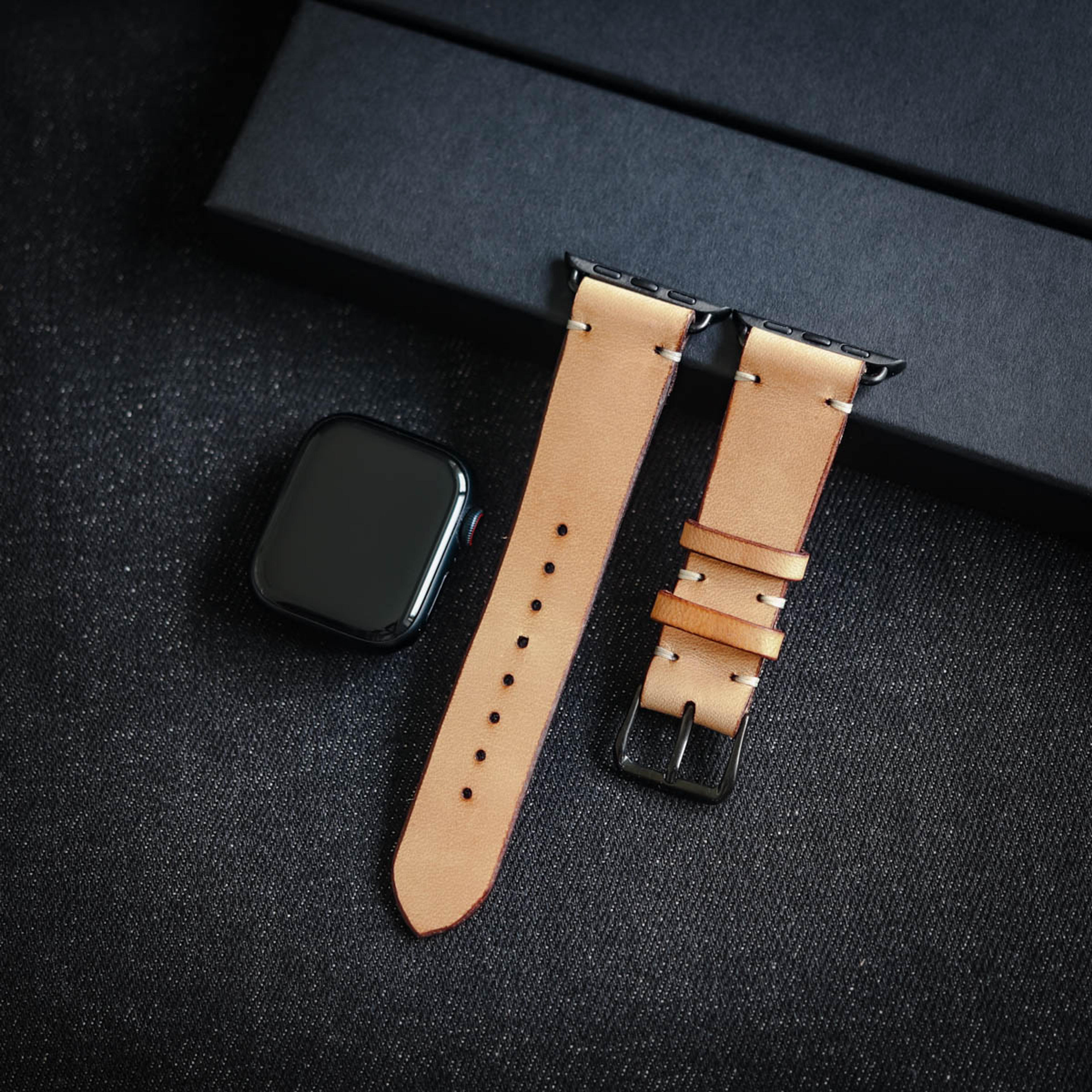 Leather Apple Watch Band Natural - Nordic EDC