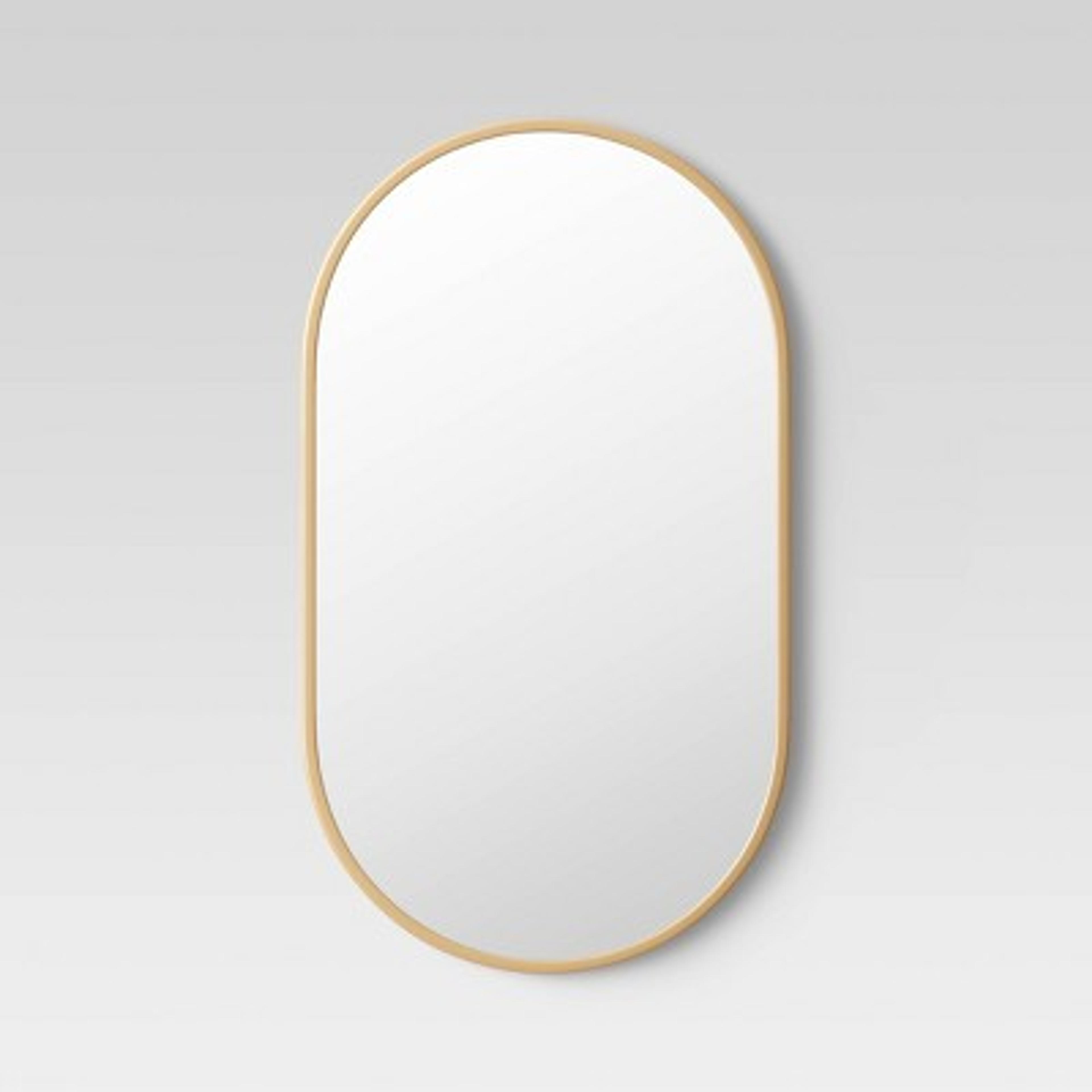 16" X 28" Metal Oval Pill Mirror - Project 62™ : Target