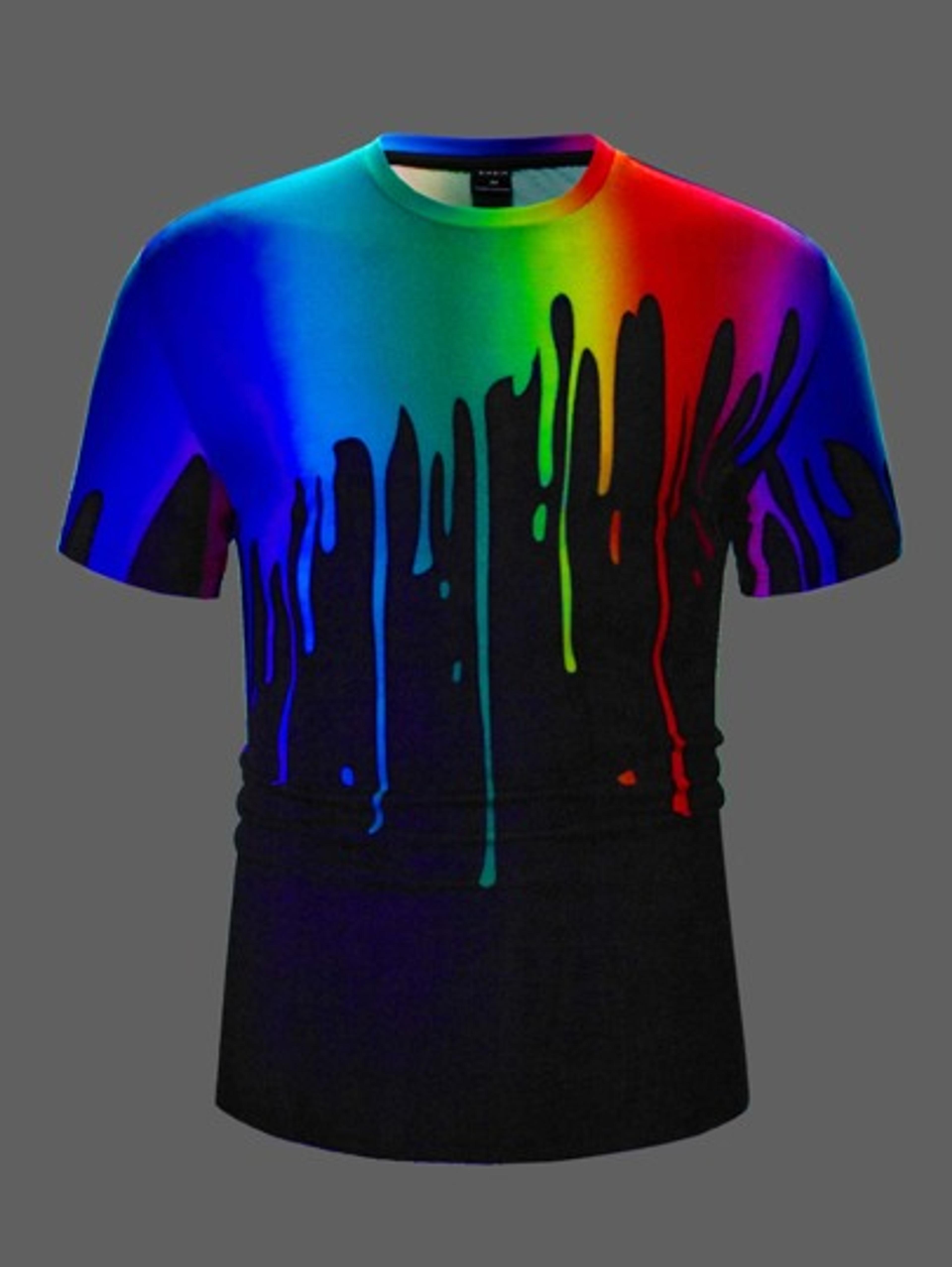 SHEIN Men Ombre Reflective Tee | SHEIN USA