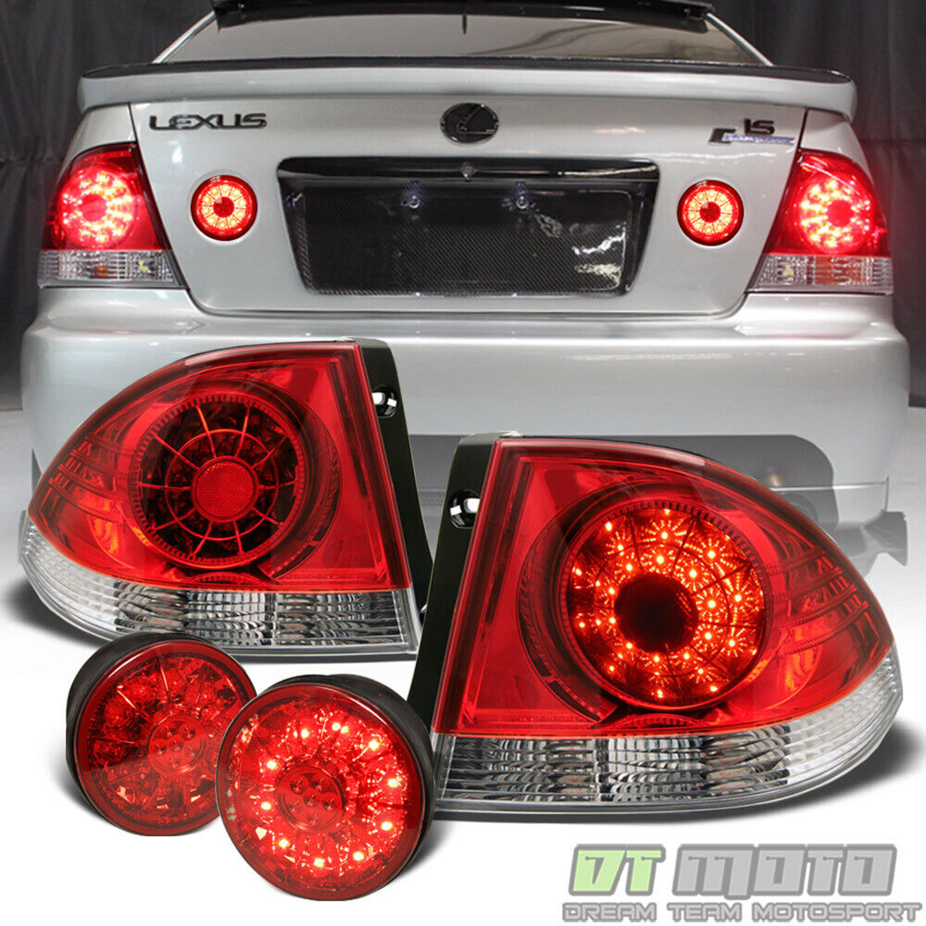 Juego de 4 piezas de luces traseras LED LED con maletero LED para Lexus IS300 2001-2005 Lumileds