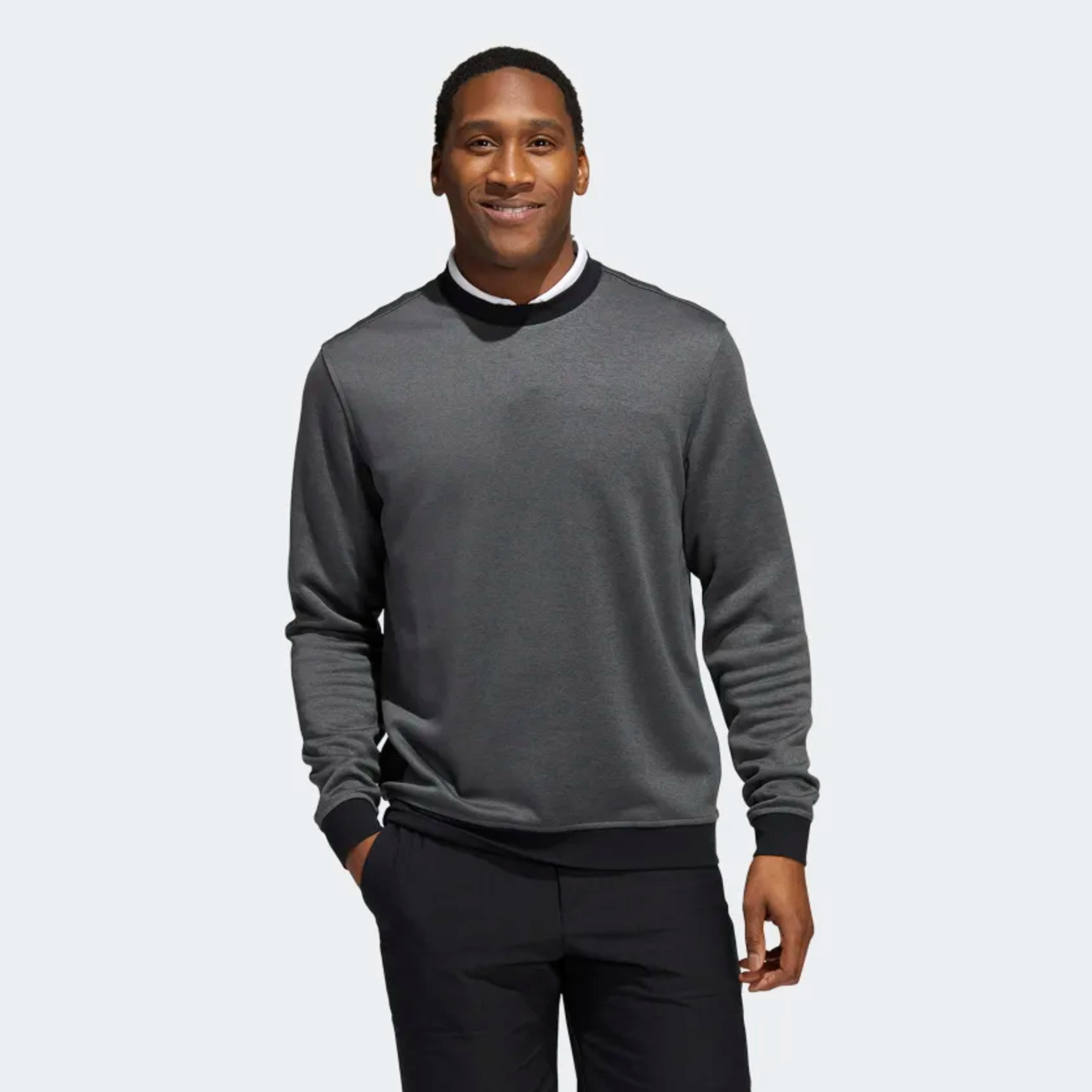 adidas Go-To Crewneck Pullover - Black | Men's Golf | adidas US