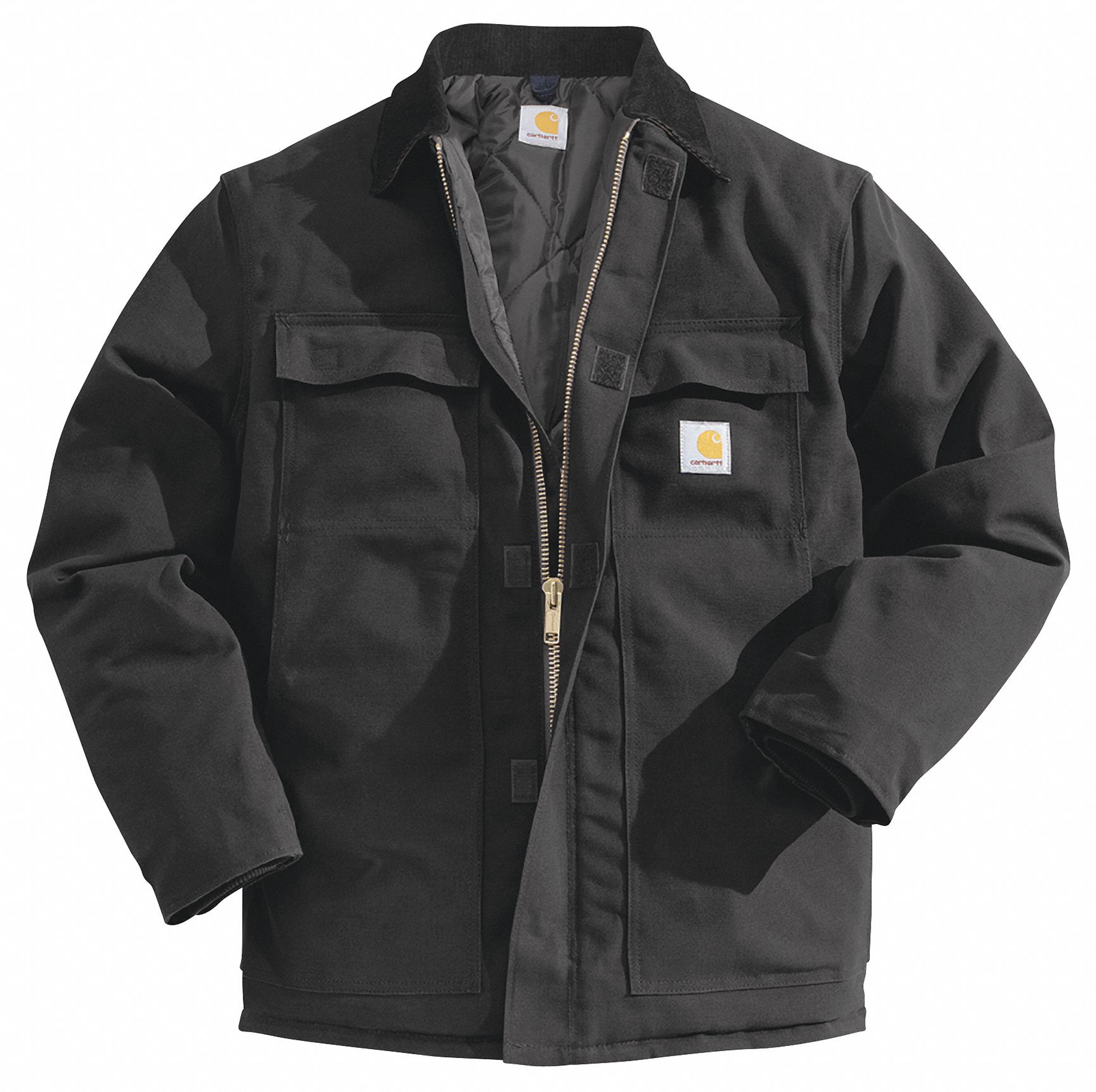 CARHARTT Coat: Jacket, Men's, Jacket Garment, L, Black, Regular, Insulated for Cold Conditions - 6TGT4|C003-BLK LRG REG - Grainger