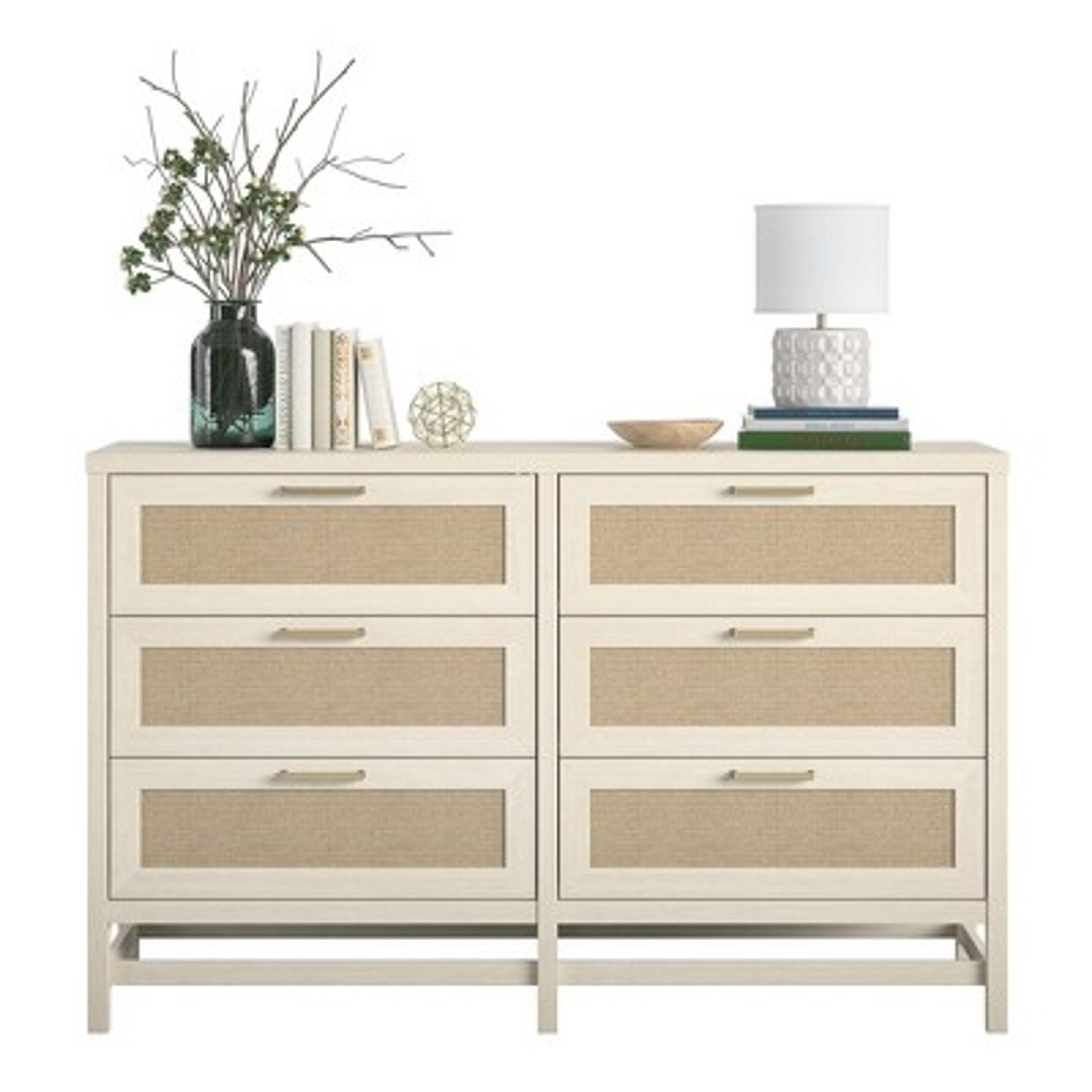 Latta 6 Drawer Dresser Ivory Oak - Room &#38; Joy