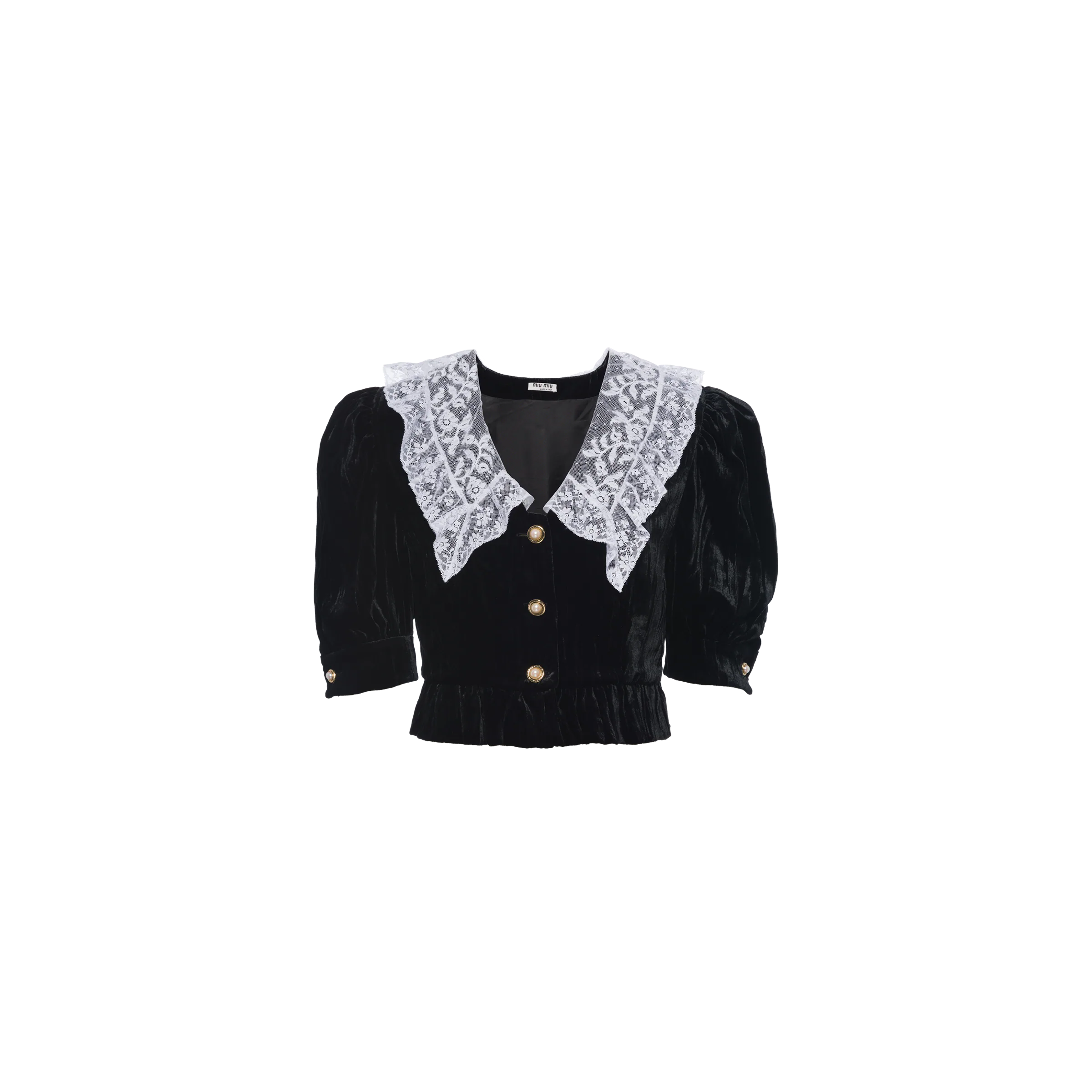 Velvet top Black | Miu Miu