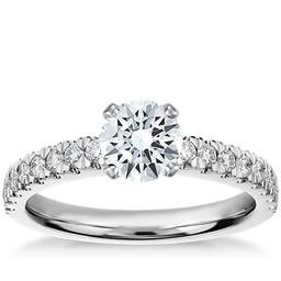 Nouveau Diamond Engagement Ring in Platinum (1/3 ct. tw.) | Blue Nile