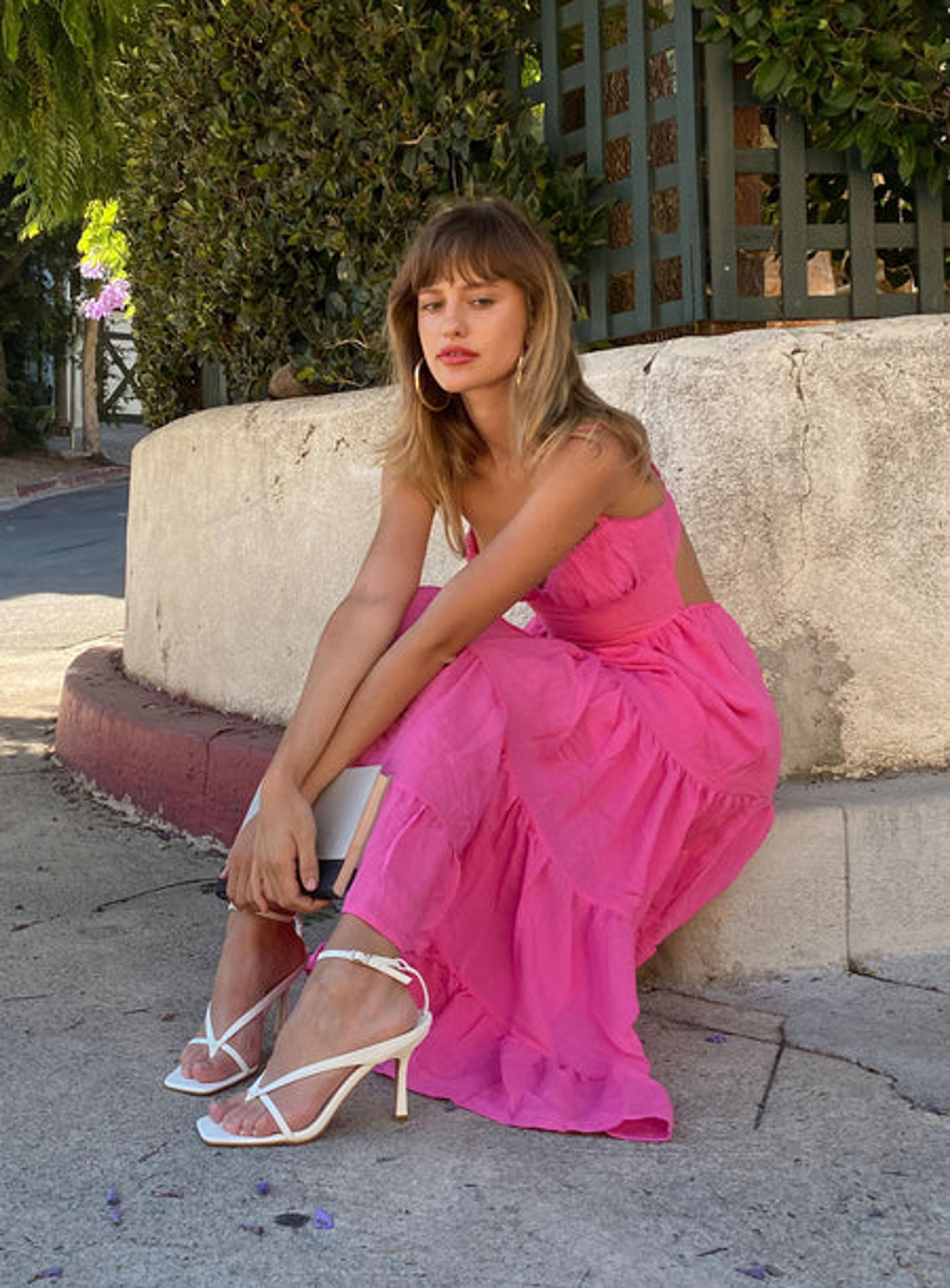 Joella Midi Dress Pink