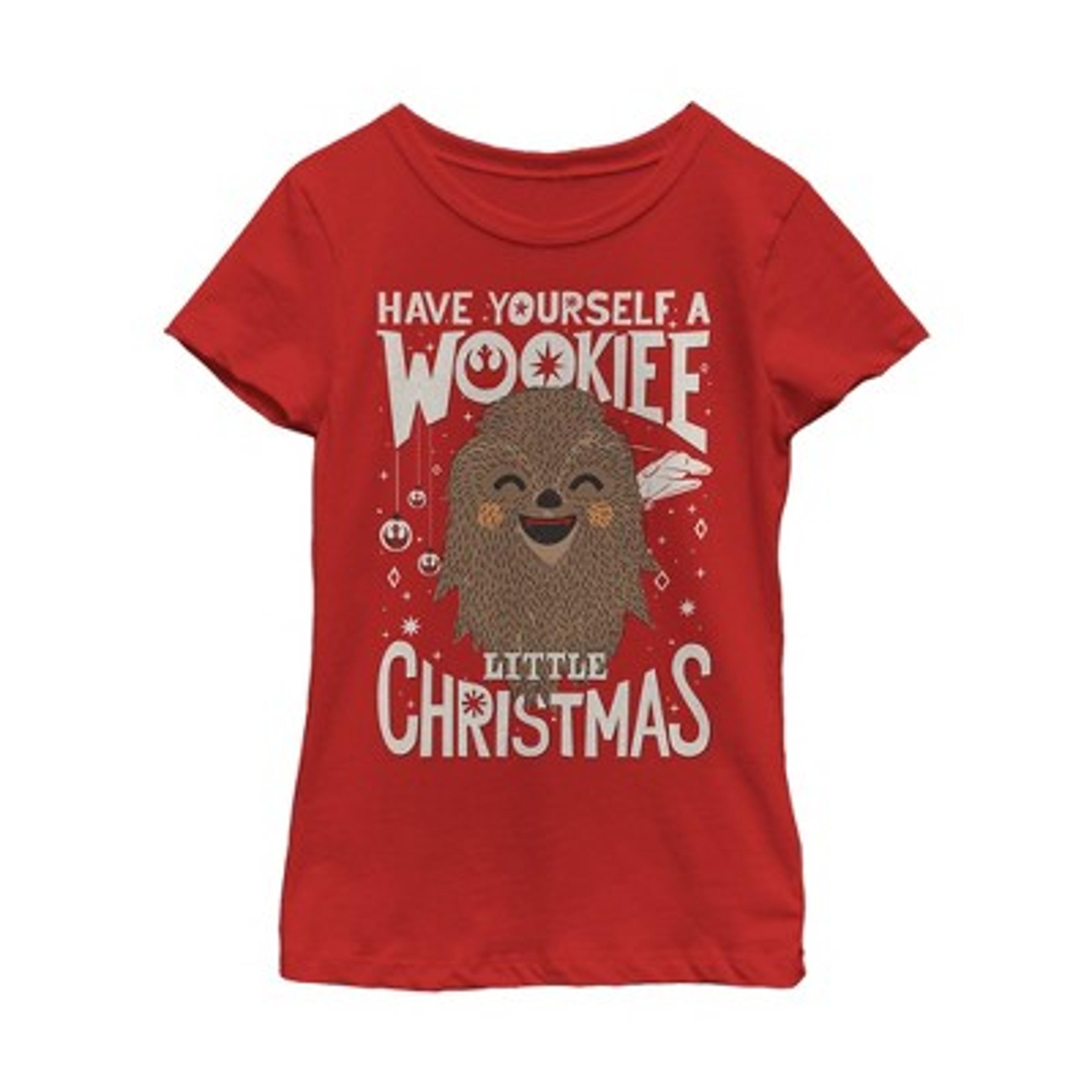 Girl's Star Wars Christmas Have Yourself A Wookie T-shirt : Target