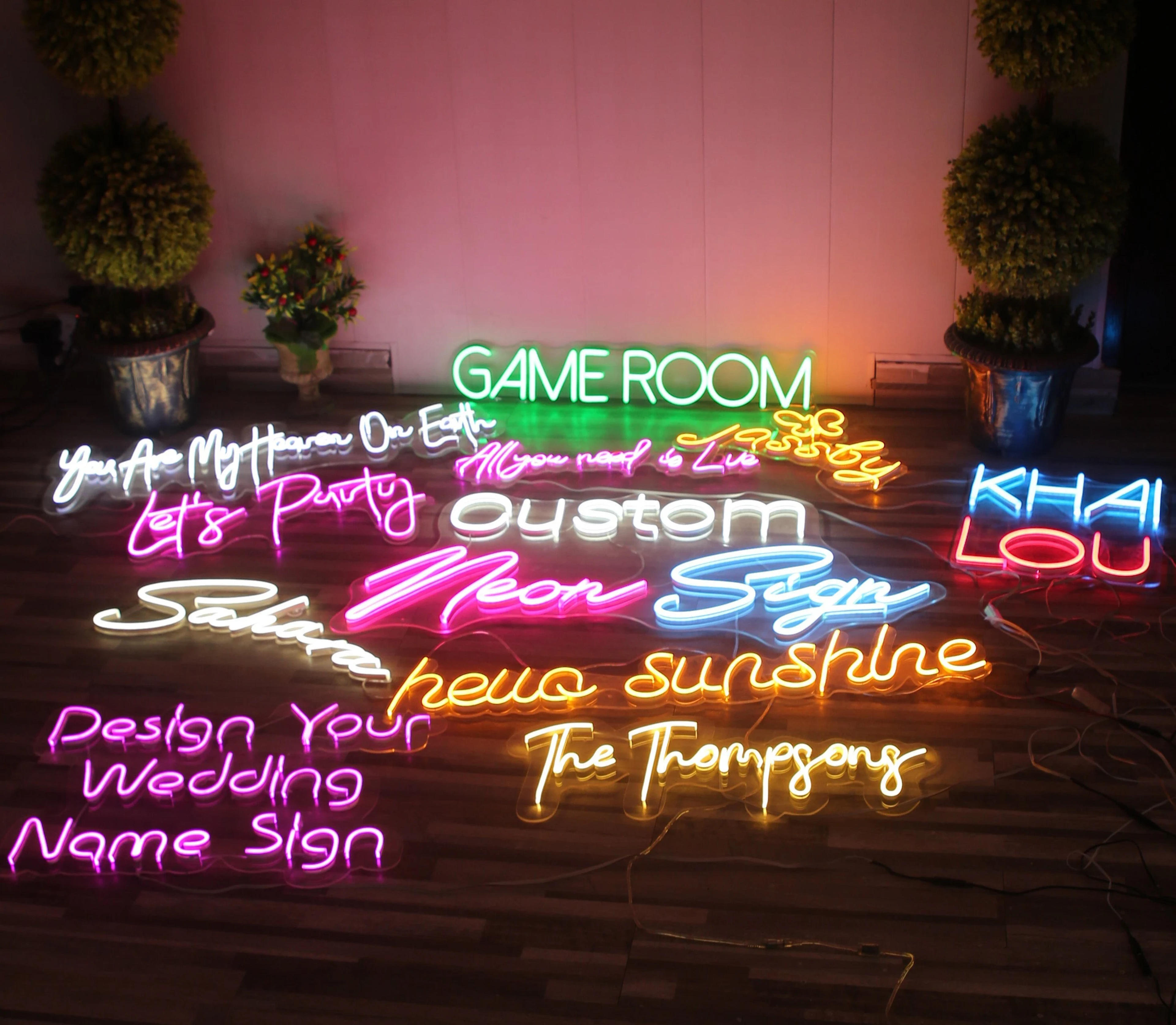 Custom Neon Sign  Neon Sign  Wedding Neon Sign  Led Neon