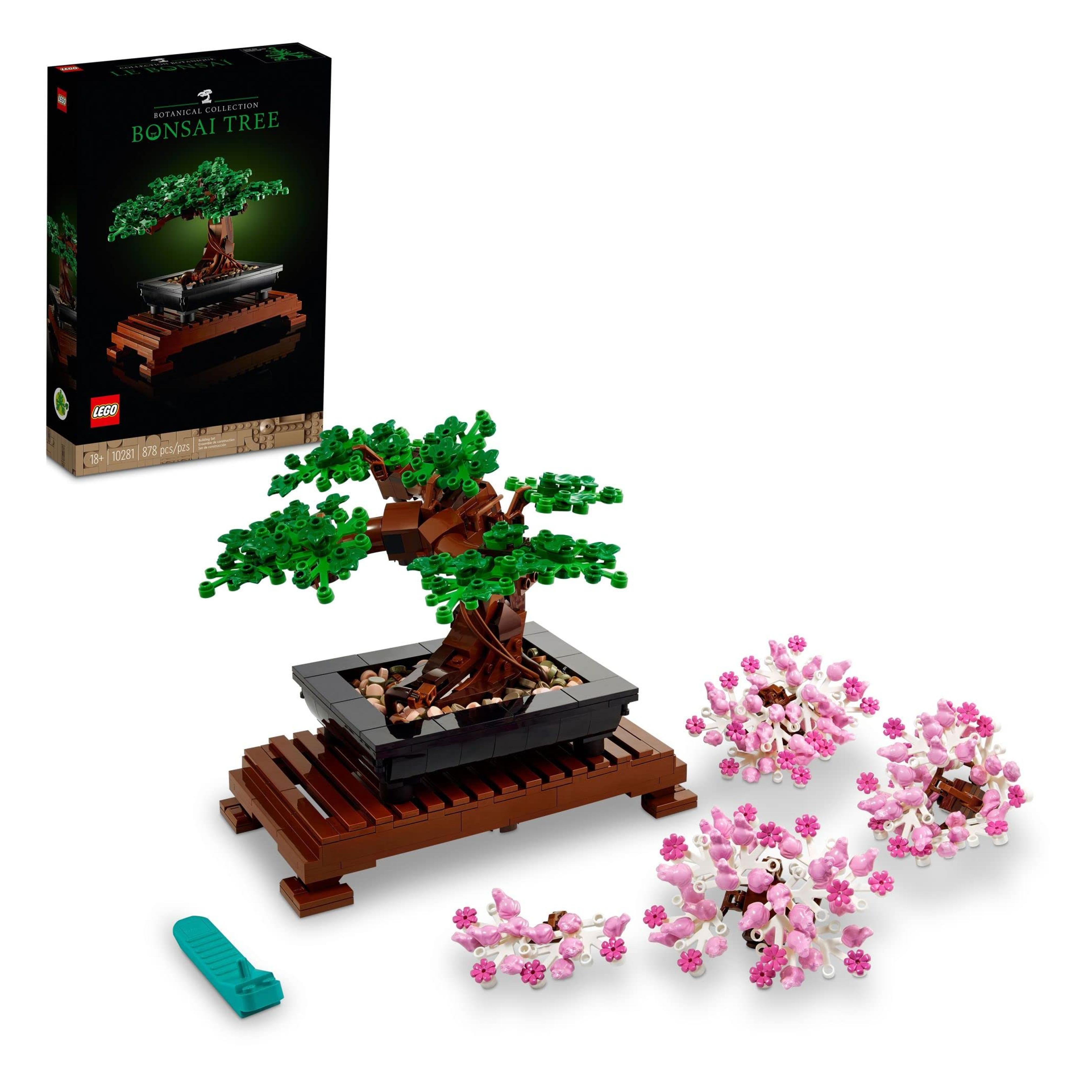 LEGO Icons Bonsai Tree Building Set 10281 - Featuring Cherry Blossom Flowers, DIY Plant Model for Adults, Creative Gift for Home Décor and Office Art, Botanical Collection Design Kit