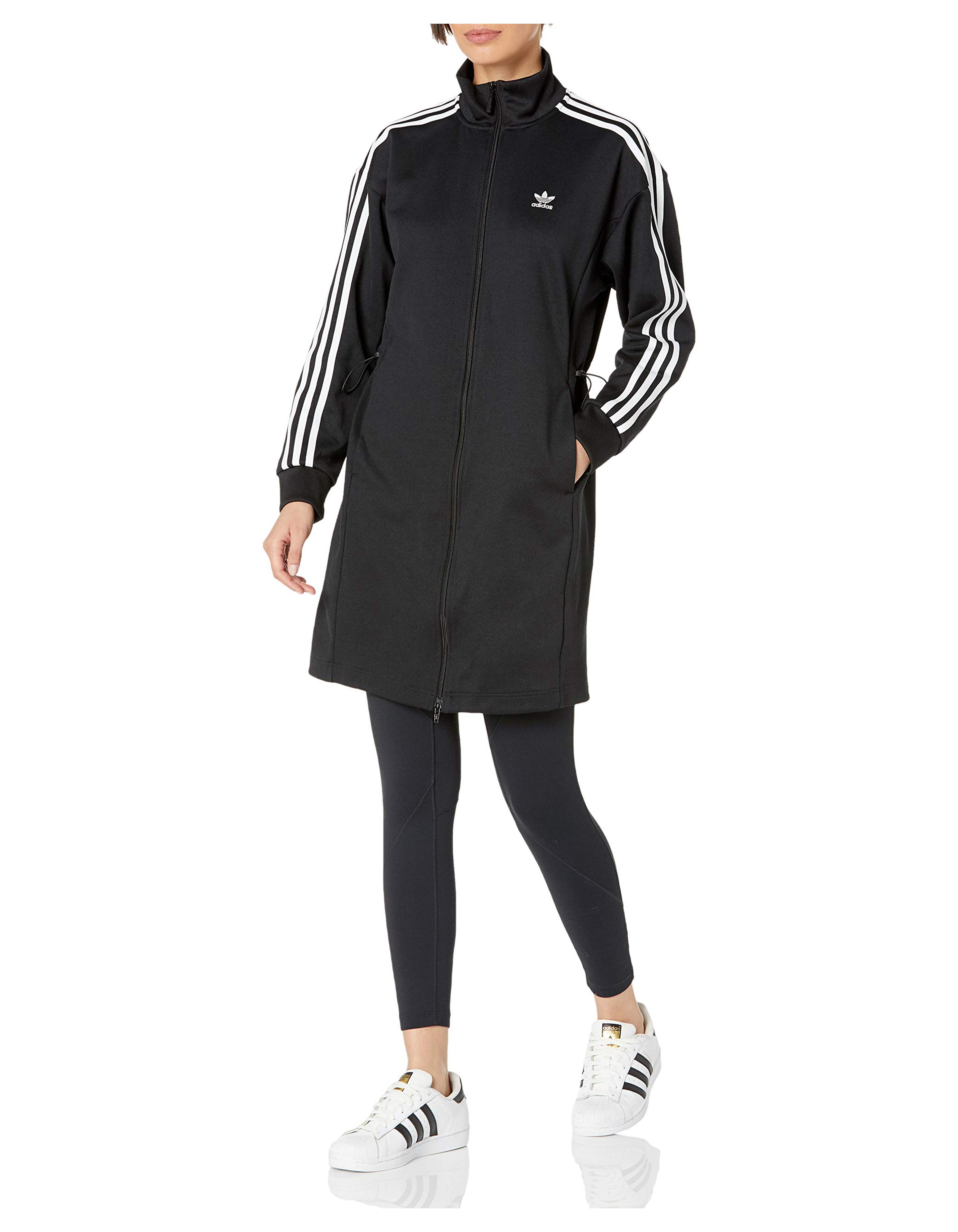 adidas Originals,womens,Long Track Top,Black,Small at Amazon Women’s Clothing store