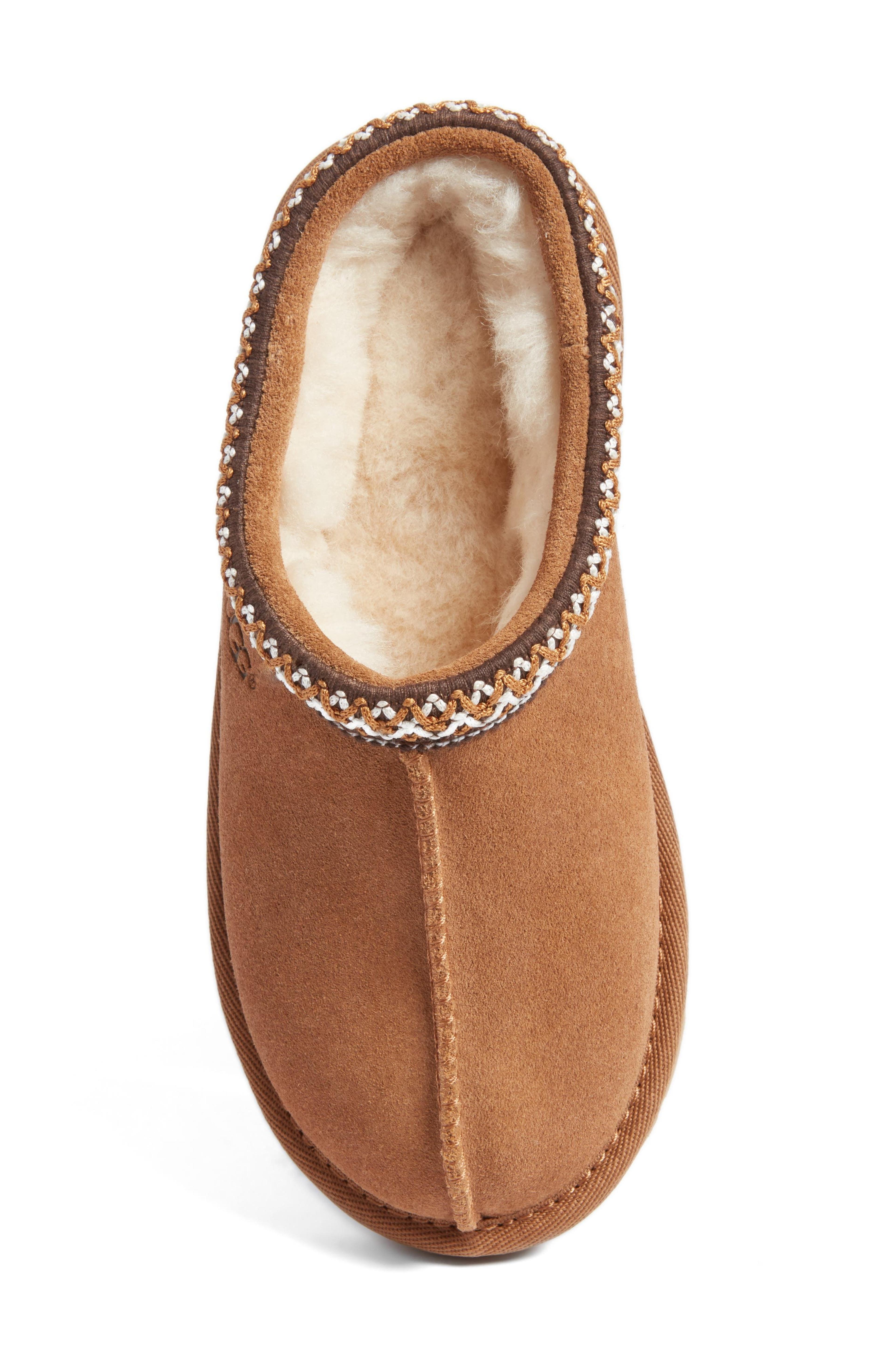 UGG® Kids' K-Tasman II Embroidered Slipper in Chestnut at Nordstrom, Size 13 M