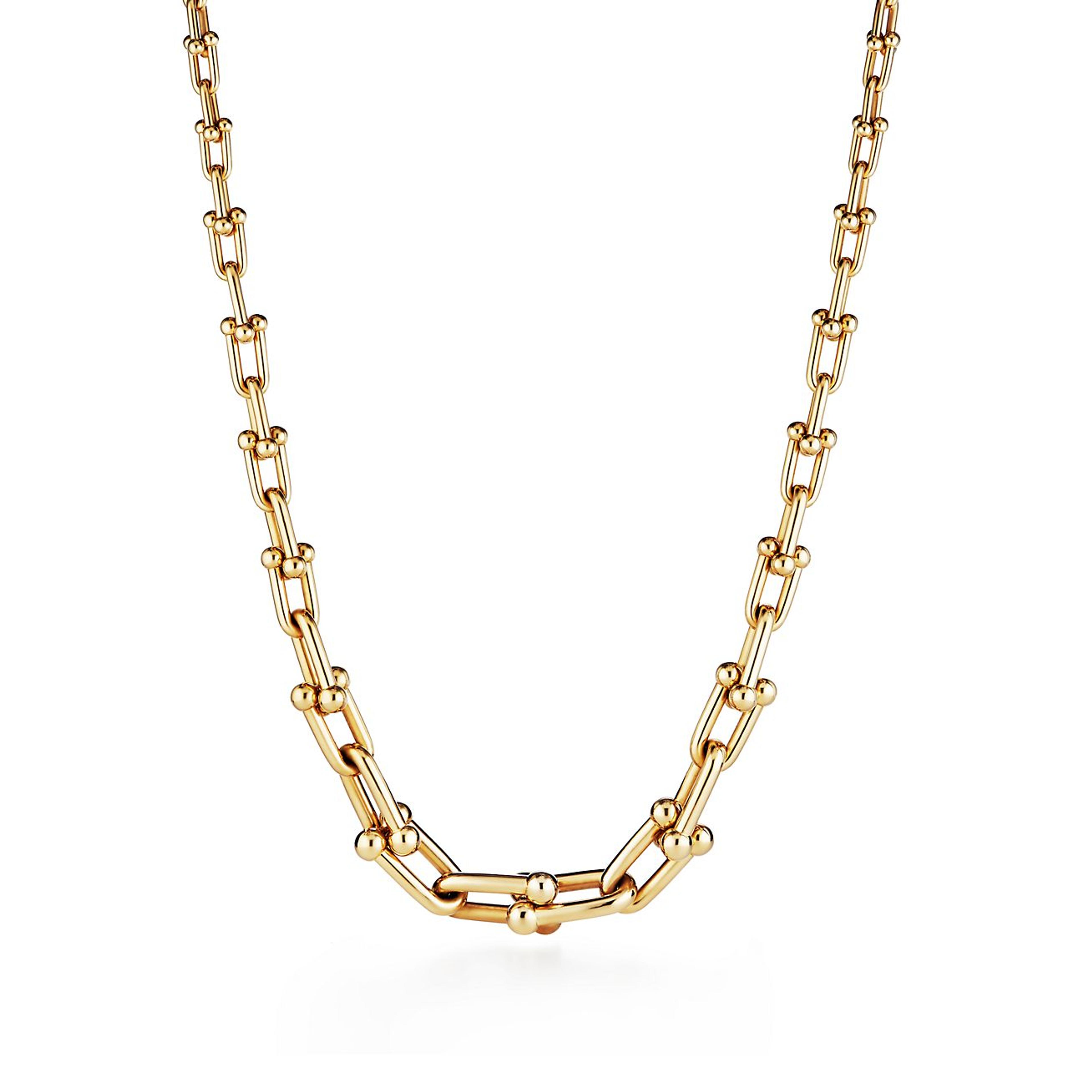 Collier à maillons Tiffany HardWear en or 18 carats. | Tiffany & Co.