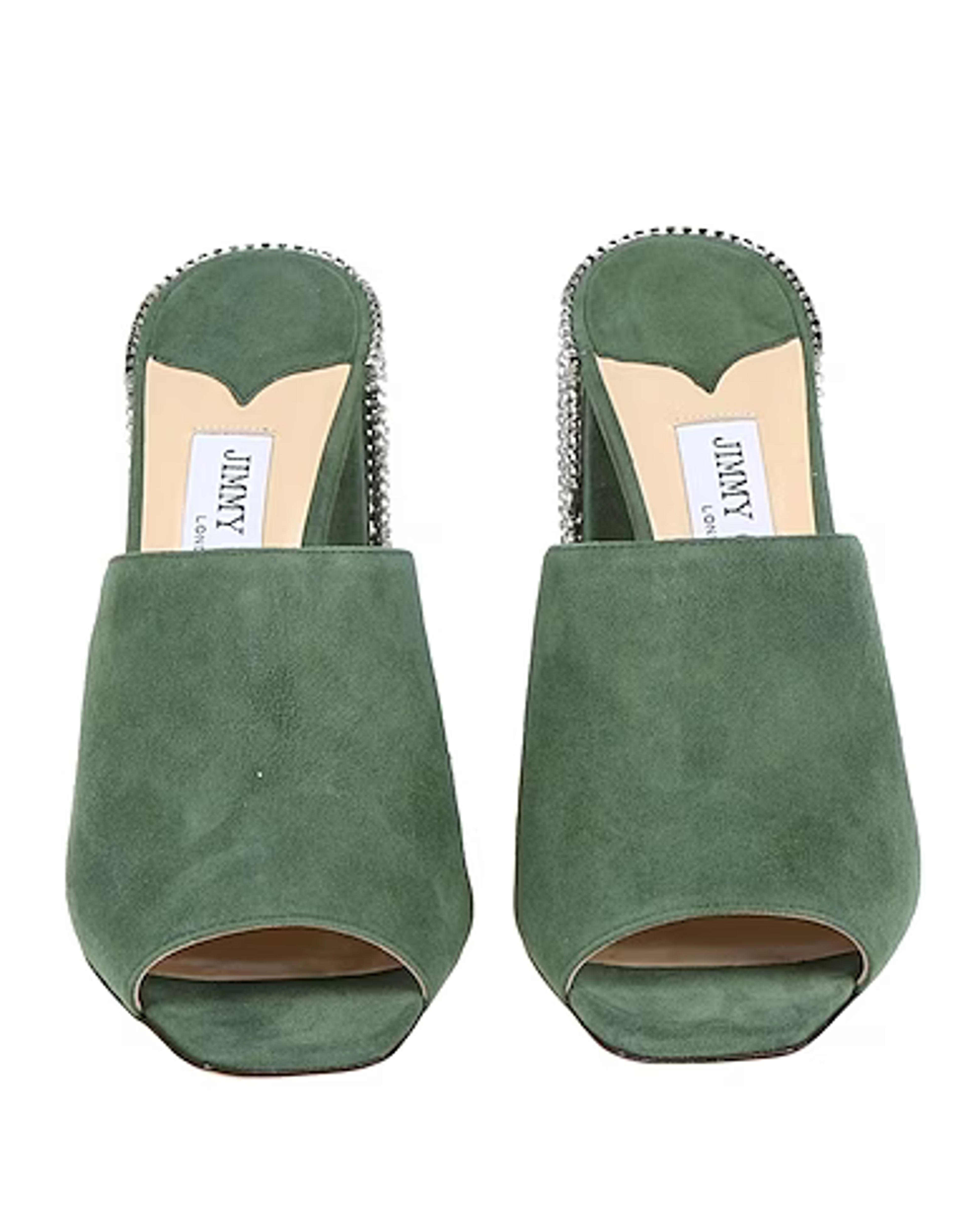 JIMMY CHOO | Military green Women‘s Sandals | YOOX