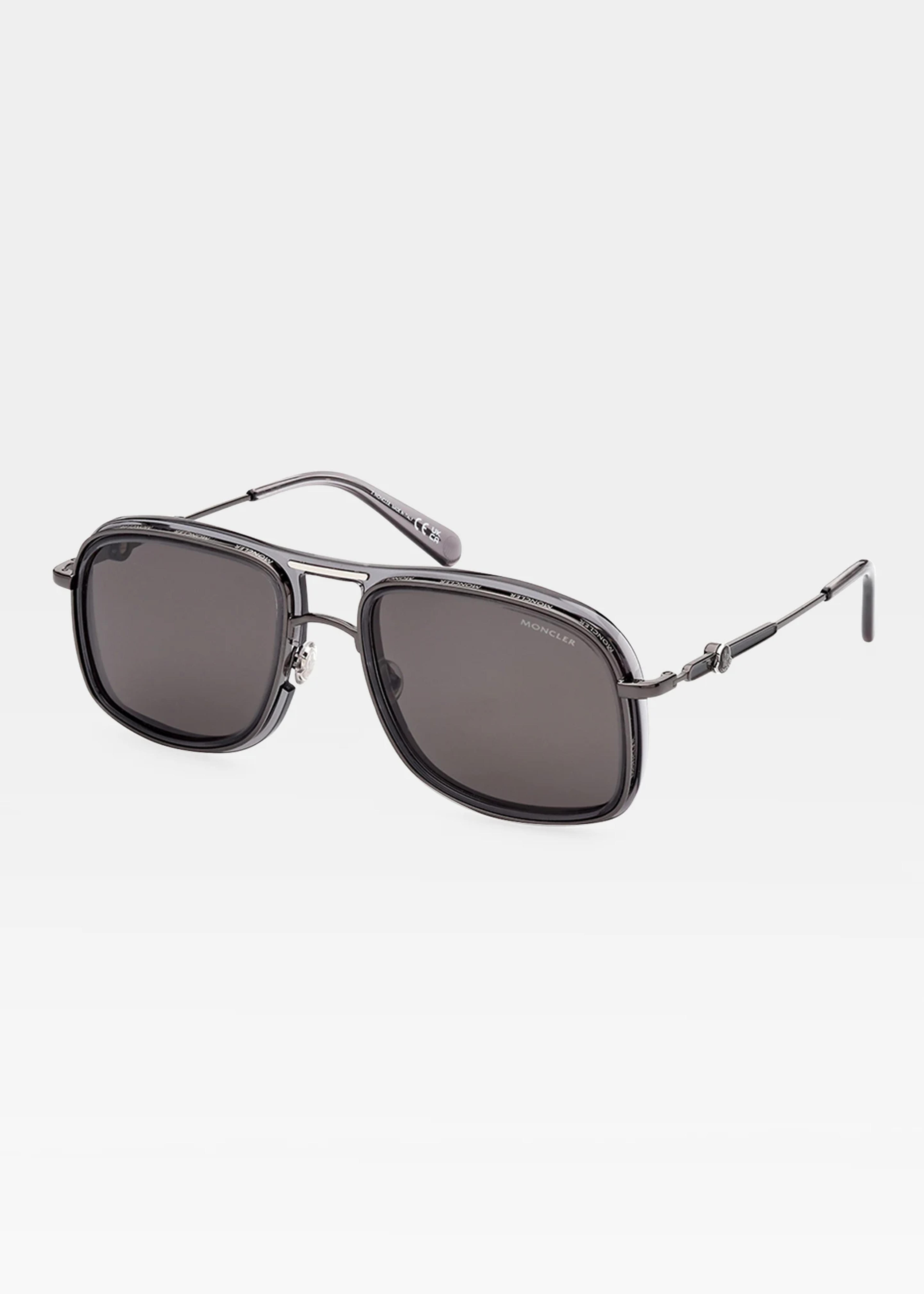 Moncler Men's Kontour Double-Bridge Square Sunglasses - Bergdorf Goodman