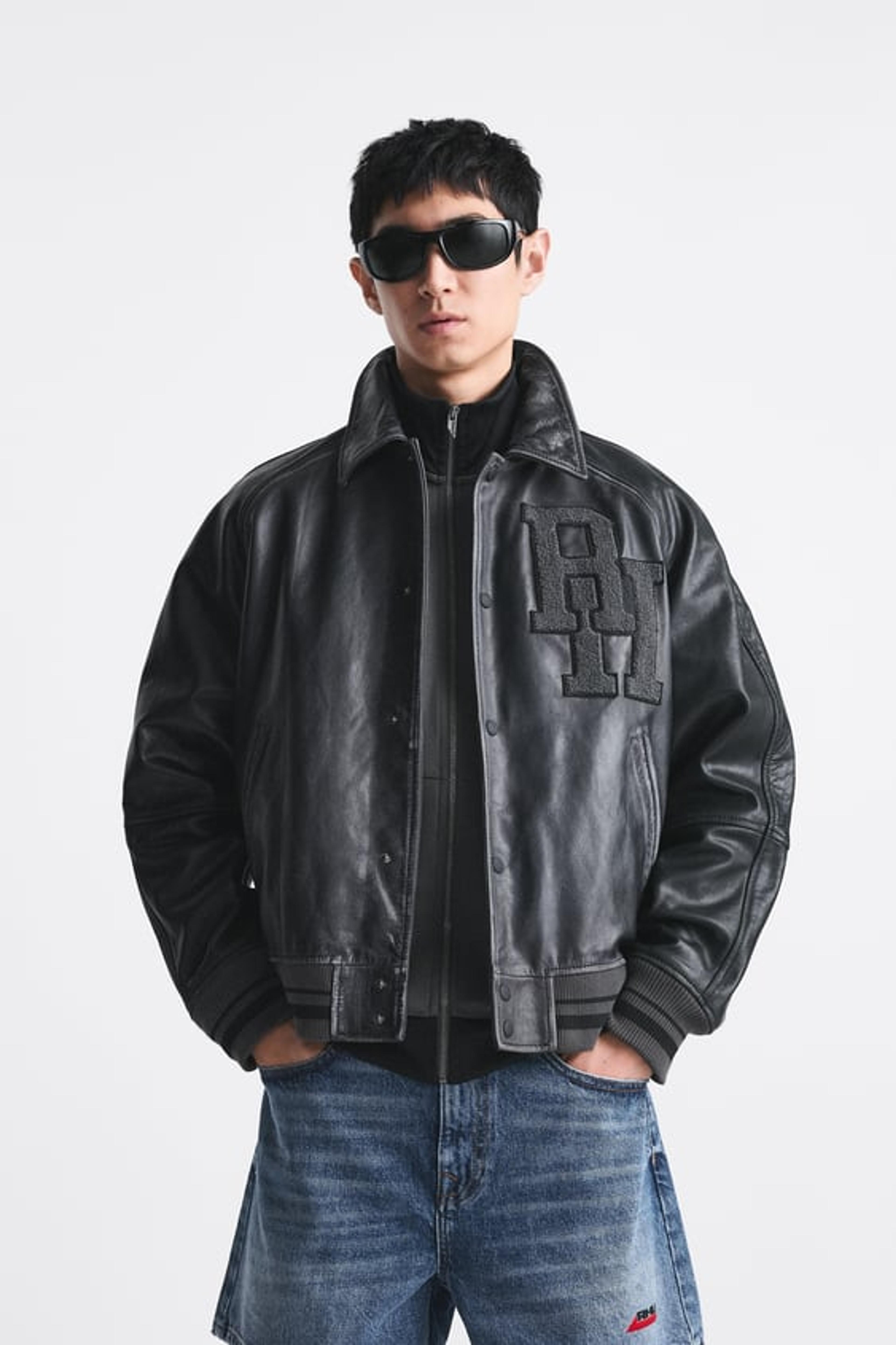 VINTAGE LEATHER JACKET X RHUIGI LIMITED EDITION - Black | ZARA United States