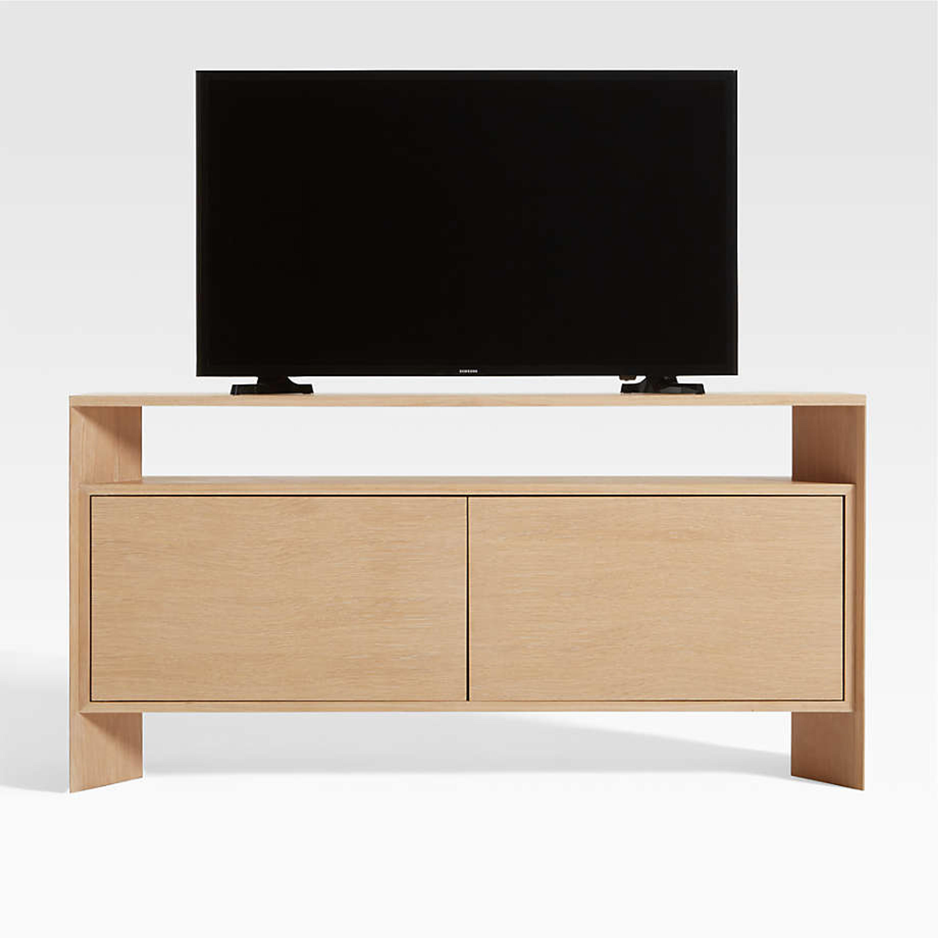 Terrazza 2-Door 52" Media Console/TV Stand with Storage + Reviews | Crate & Barrel