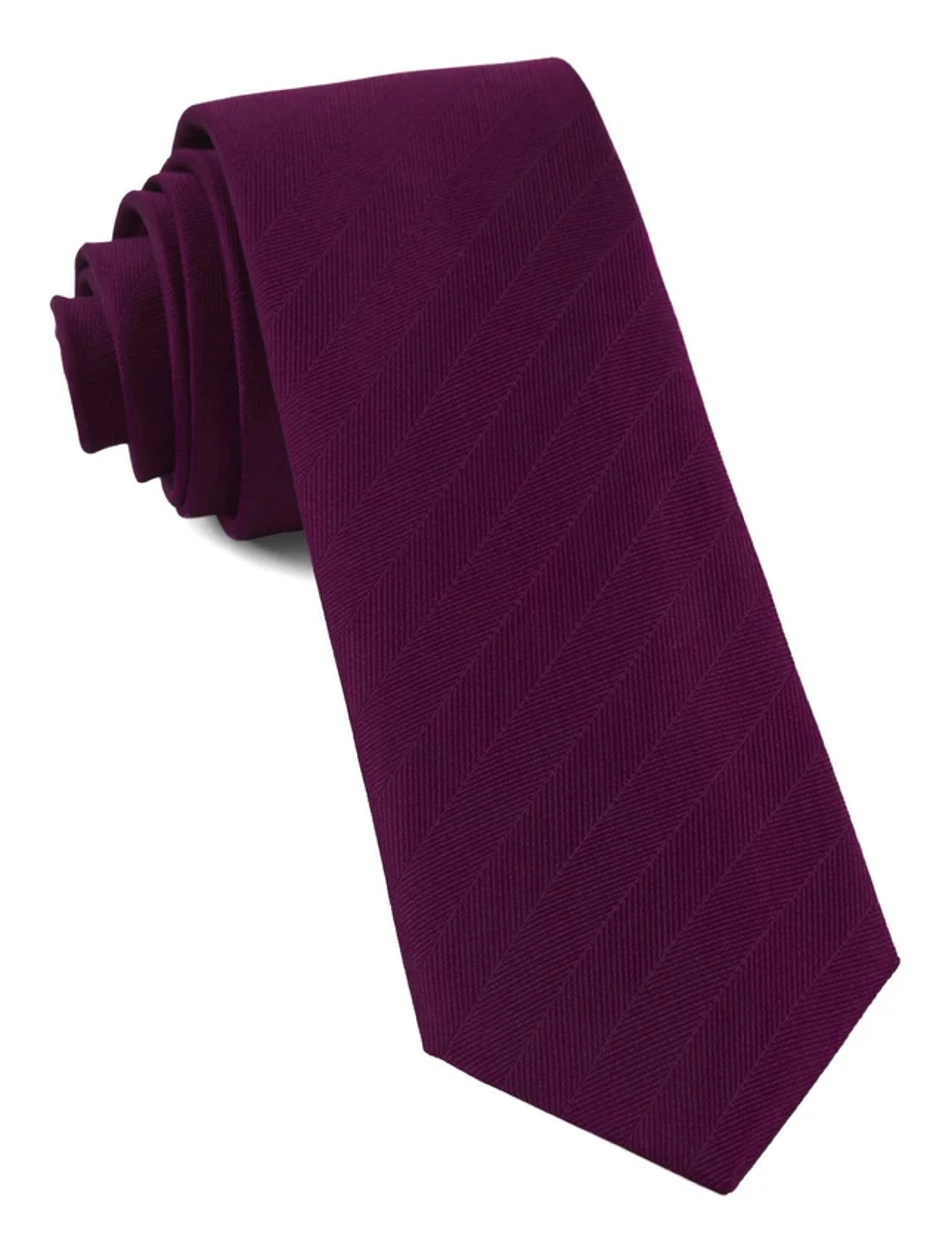 Azalea Purple Herringbone Vow Tie | Tie Bar