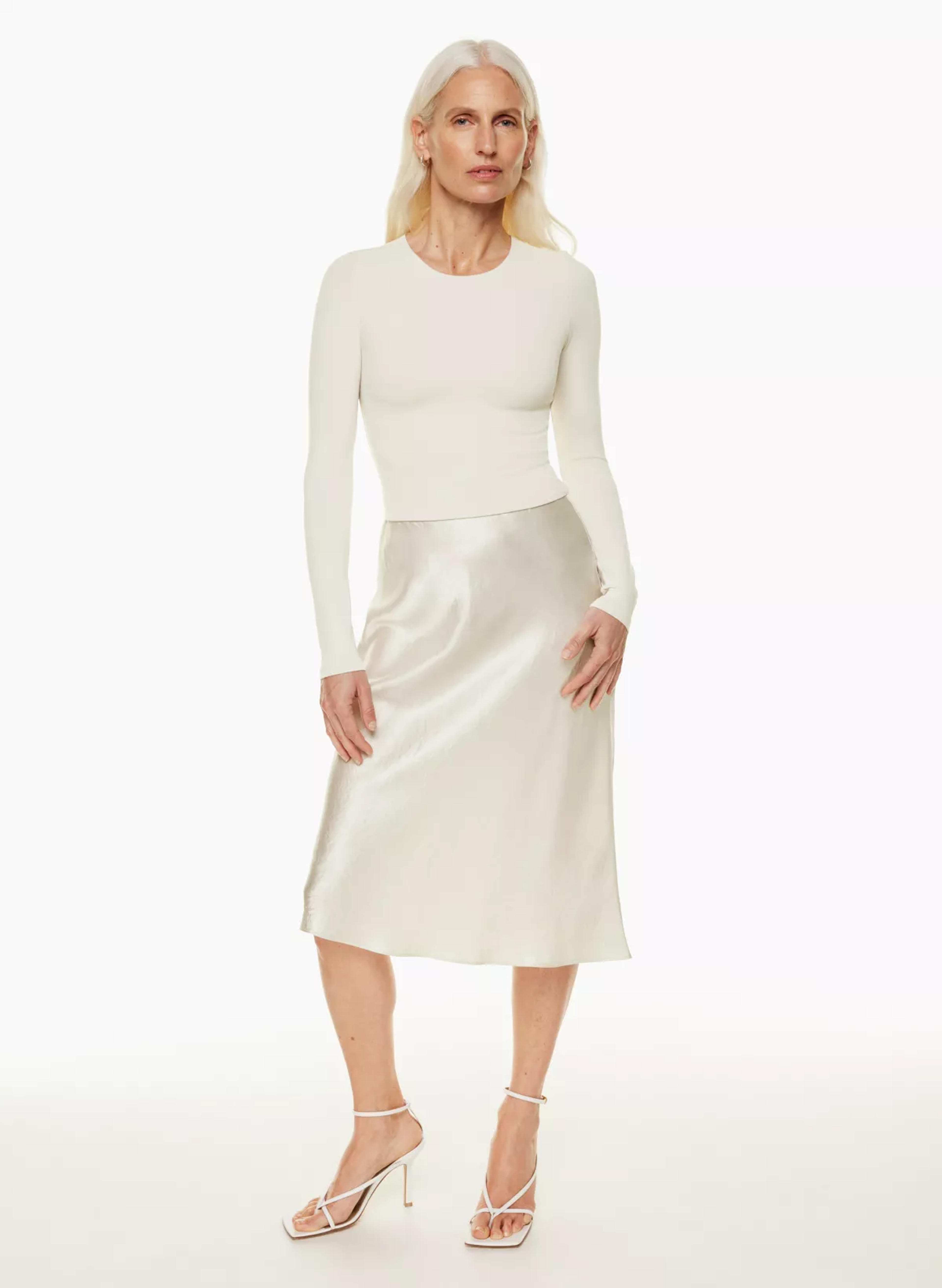 Babaton SLIP MIDI SKIRT | Aritzia US