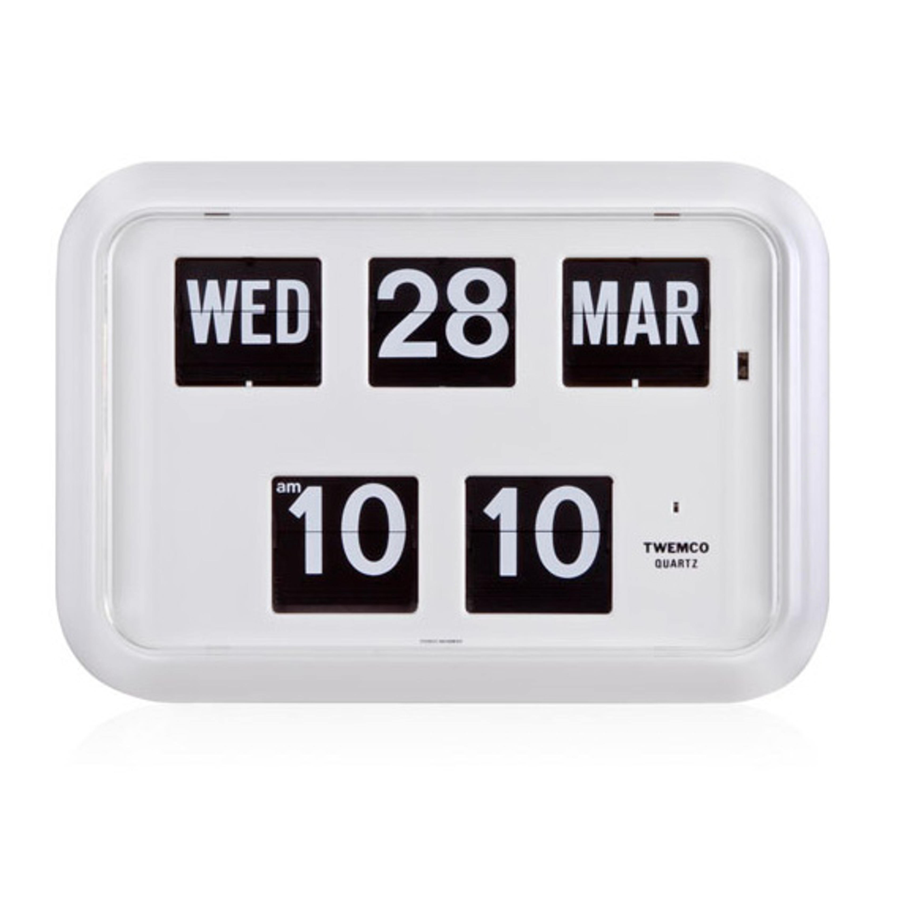 TWEMCO Calendar Flip Wall Clock QD-35