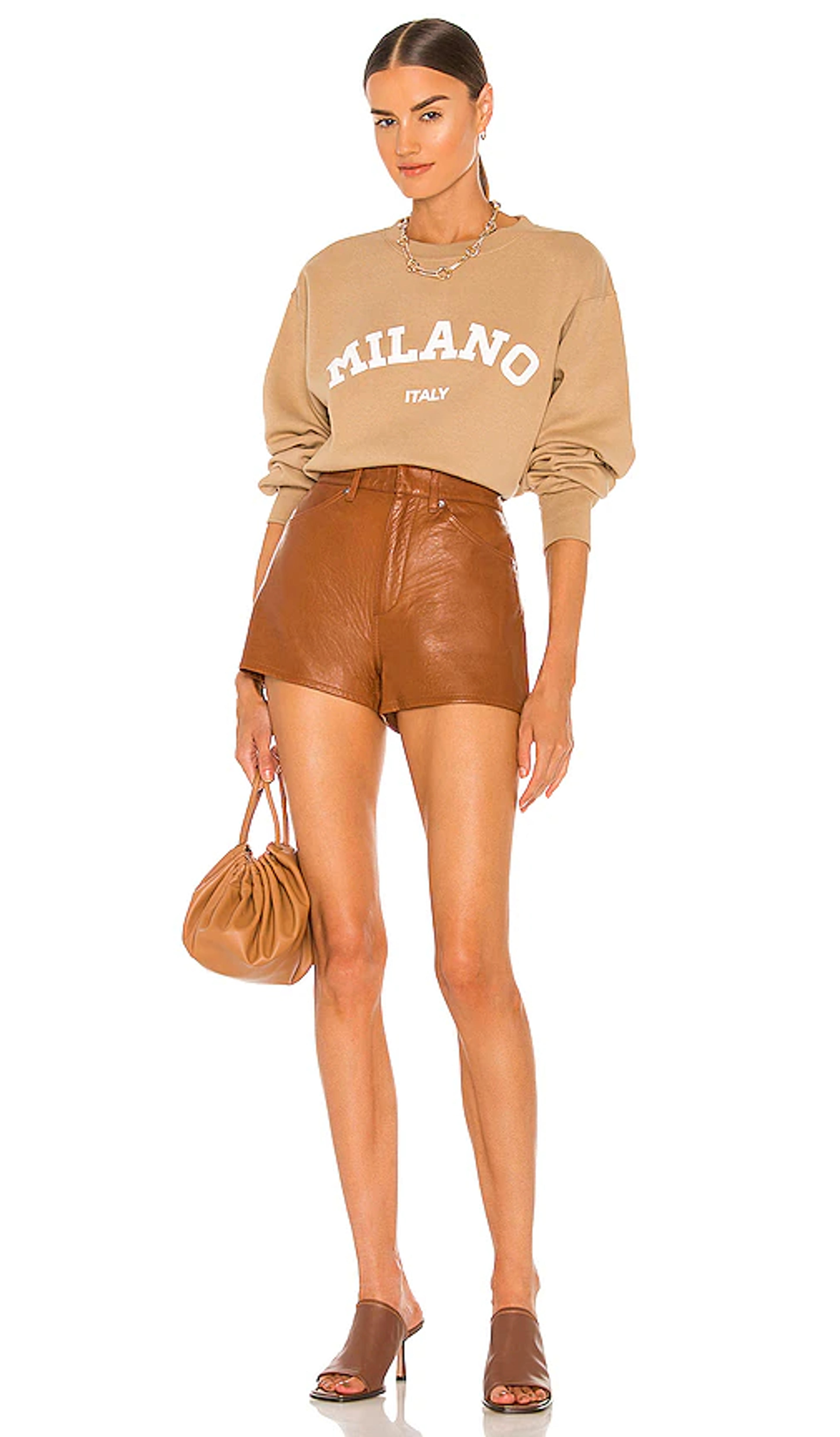 DEPARTURE Milano Crewneck in Tan | REVOLVE