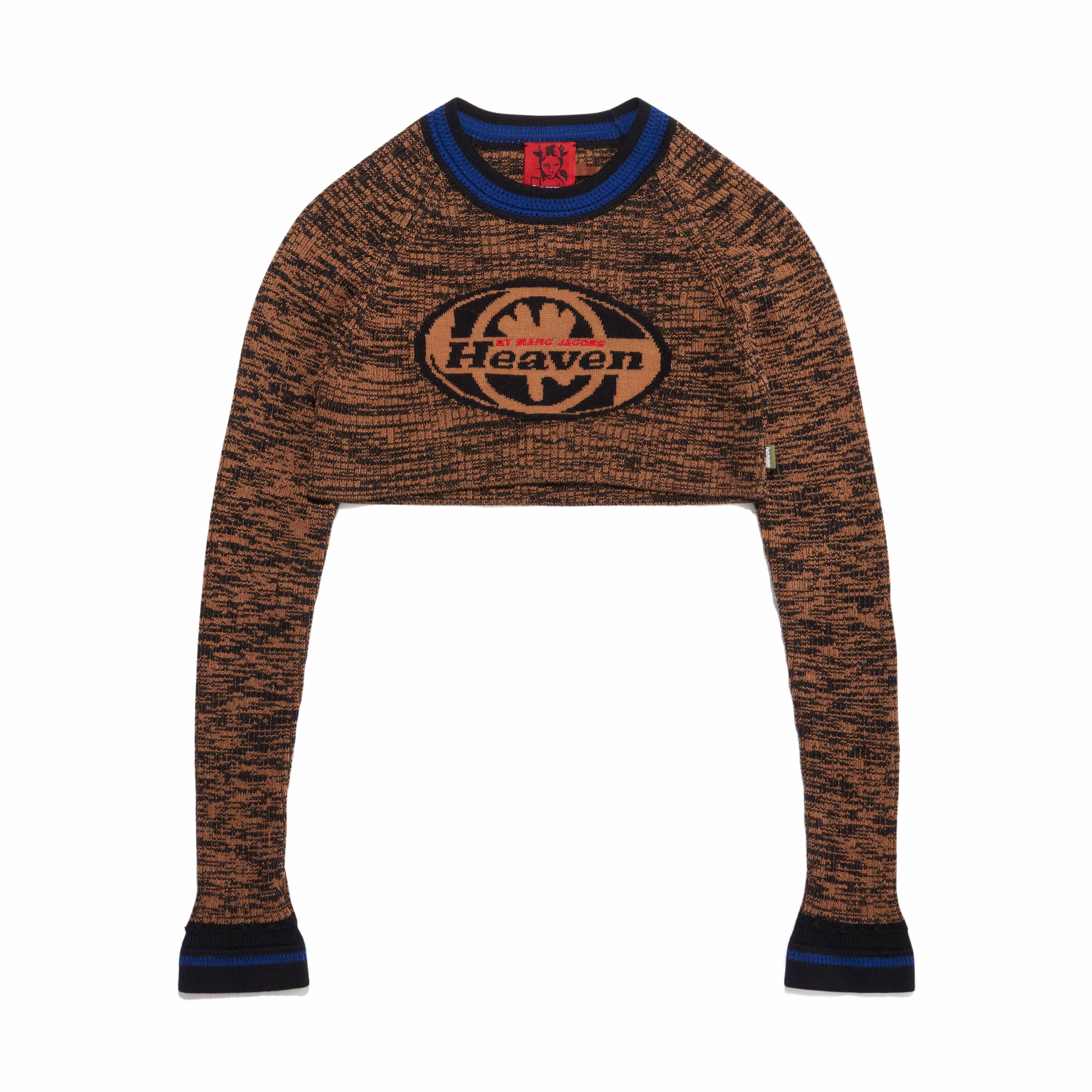 Heaven by Marc Jacobs - Women's Circle Logo Cropped Sweater - (Brown M – DSMNY E-SHOP