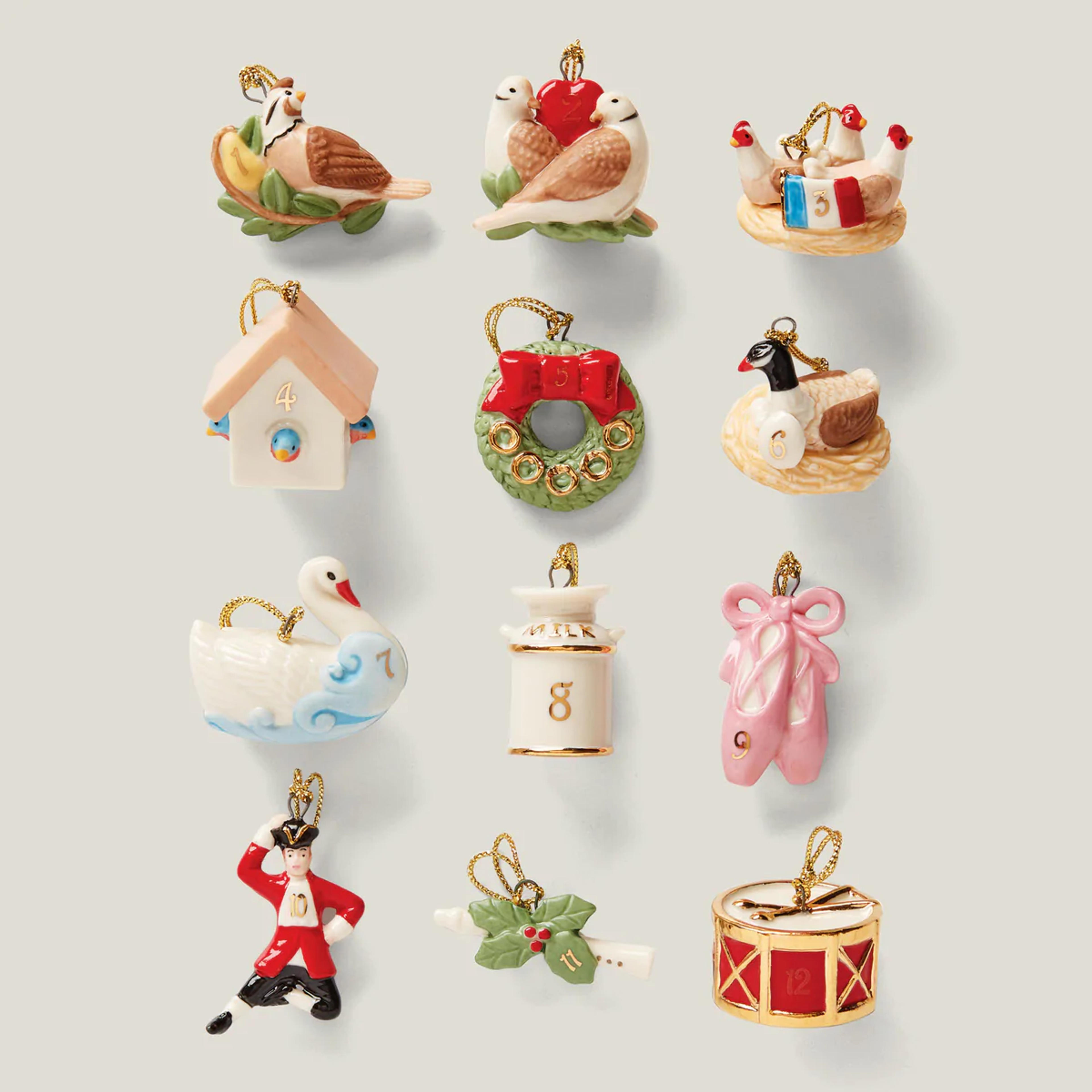 Twelve Days of Christmas 12-Piece Ornament Set – Lenox Corporation