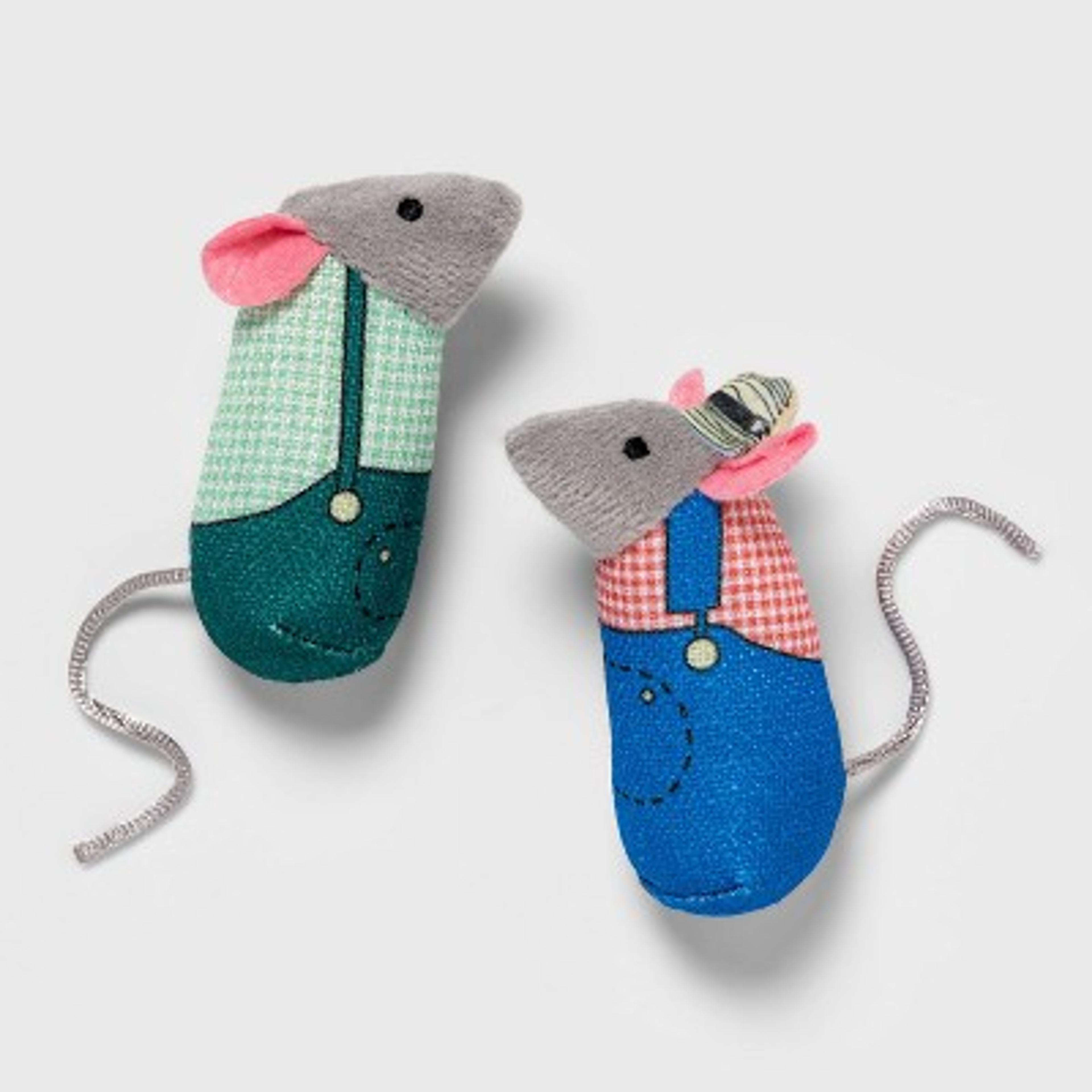 Garden Mice Cat Toy Set - 2pk - Boots & Barkley™ : Target