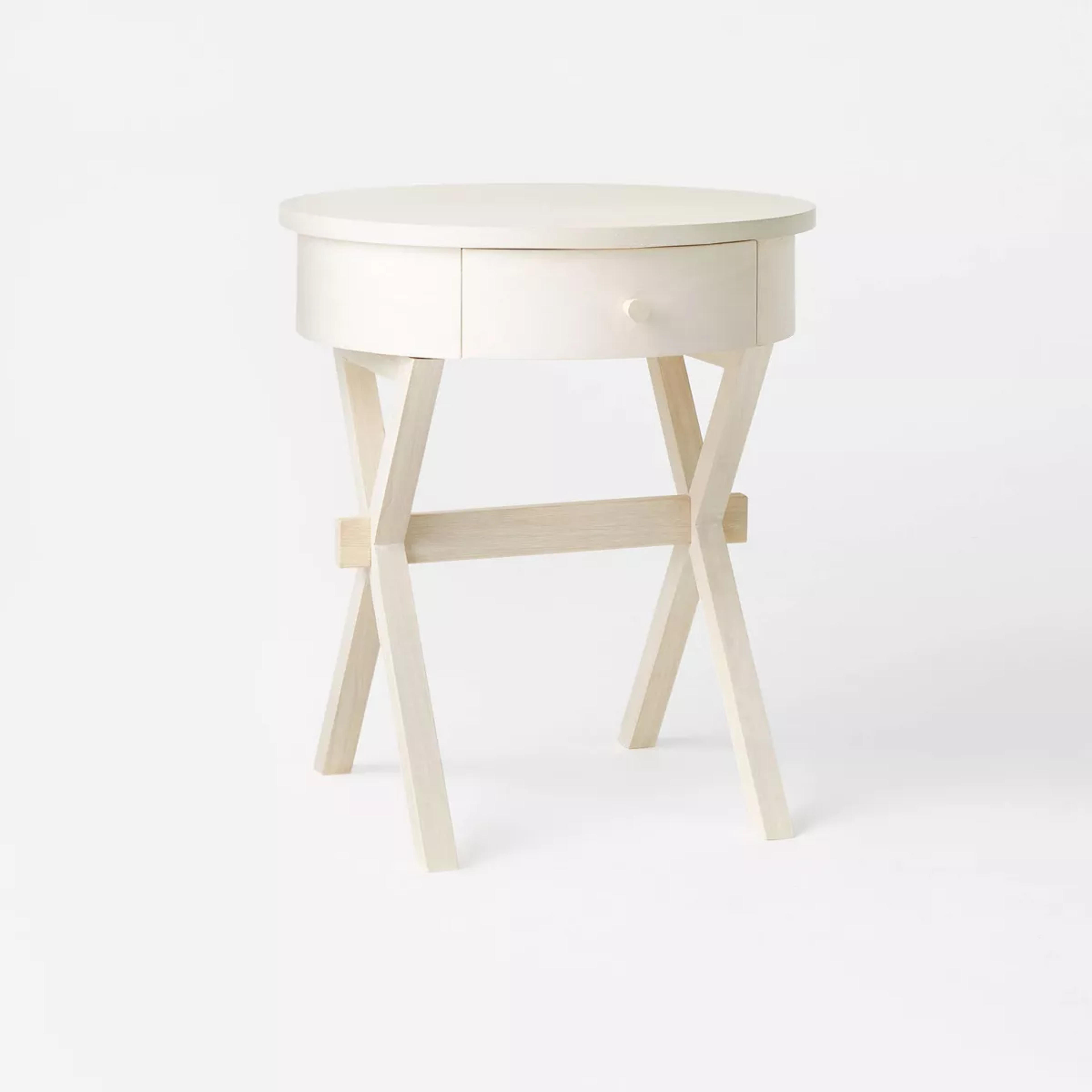 Wasatch Round Accent Table With Drawer Off White - Threshold™ Designed With Studio Mcgee : Target