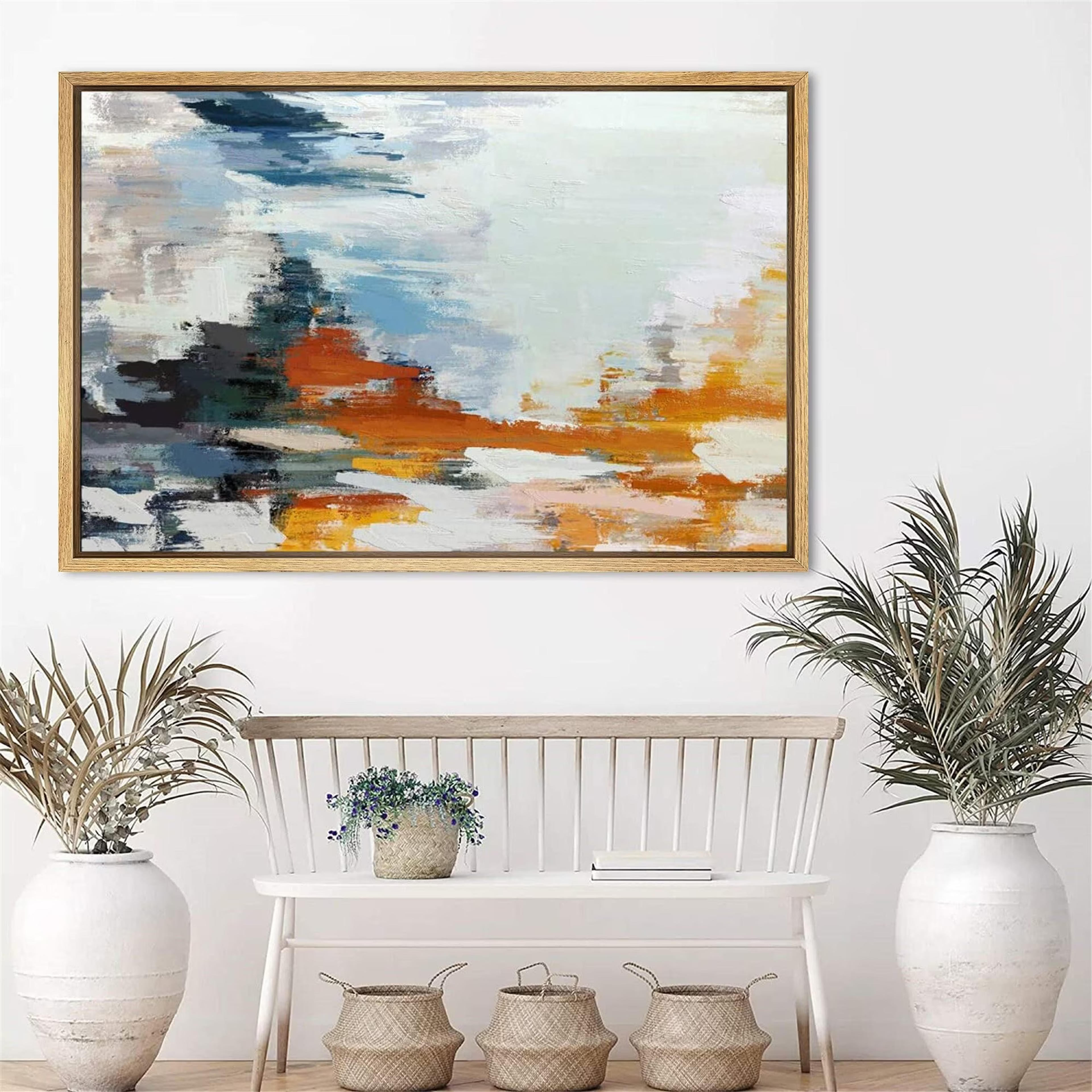 Signwin Framed Canvas Wall Art Abstract Ocean Seascape - Etsy