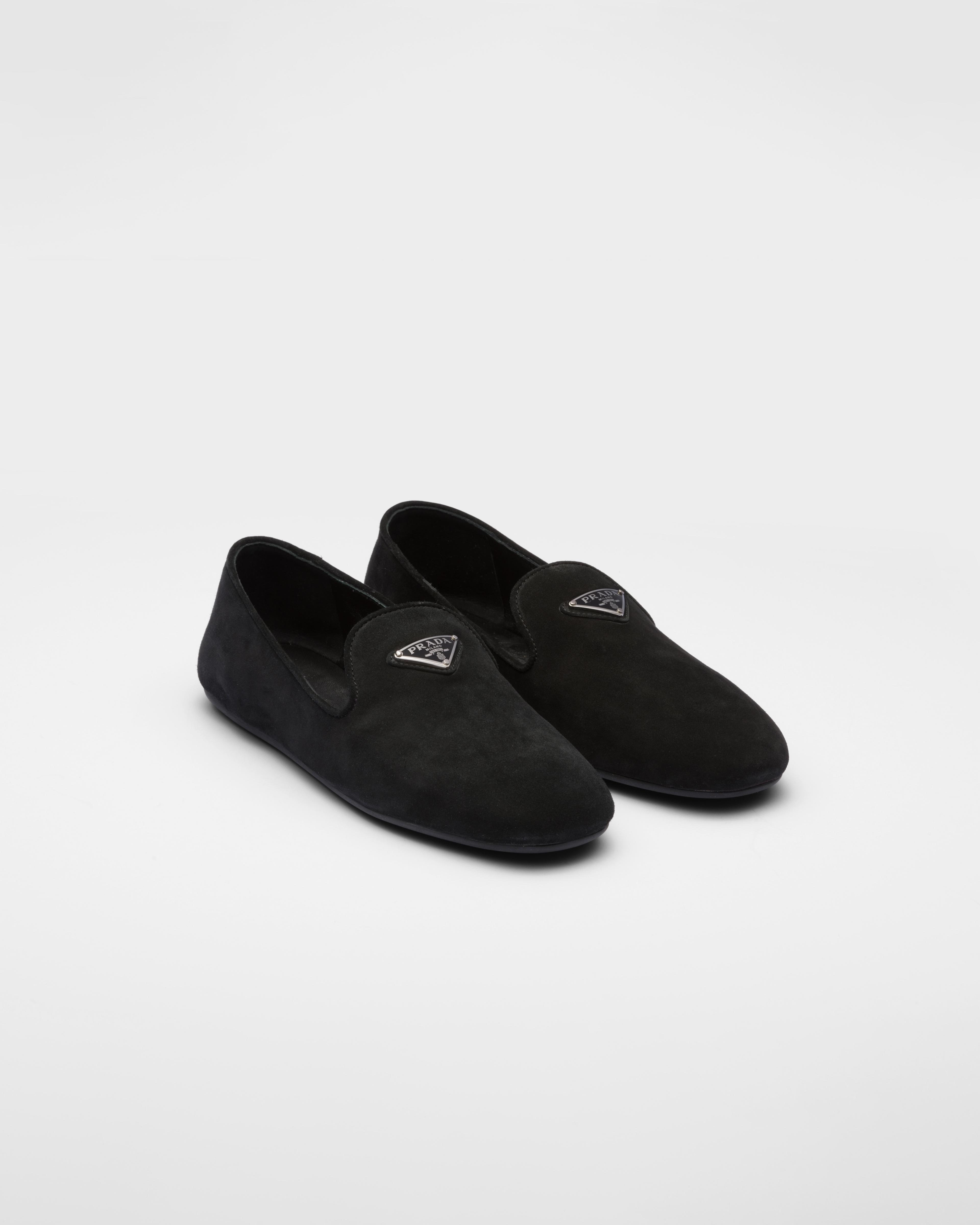 Black Suede Loafers | PRADA