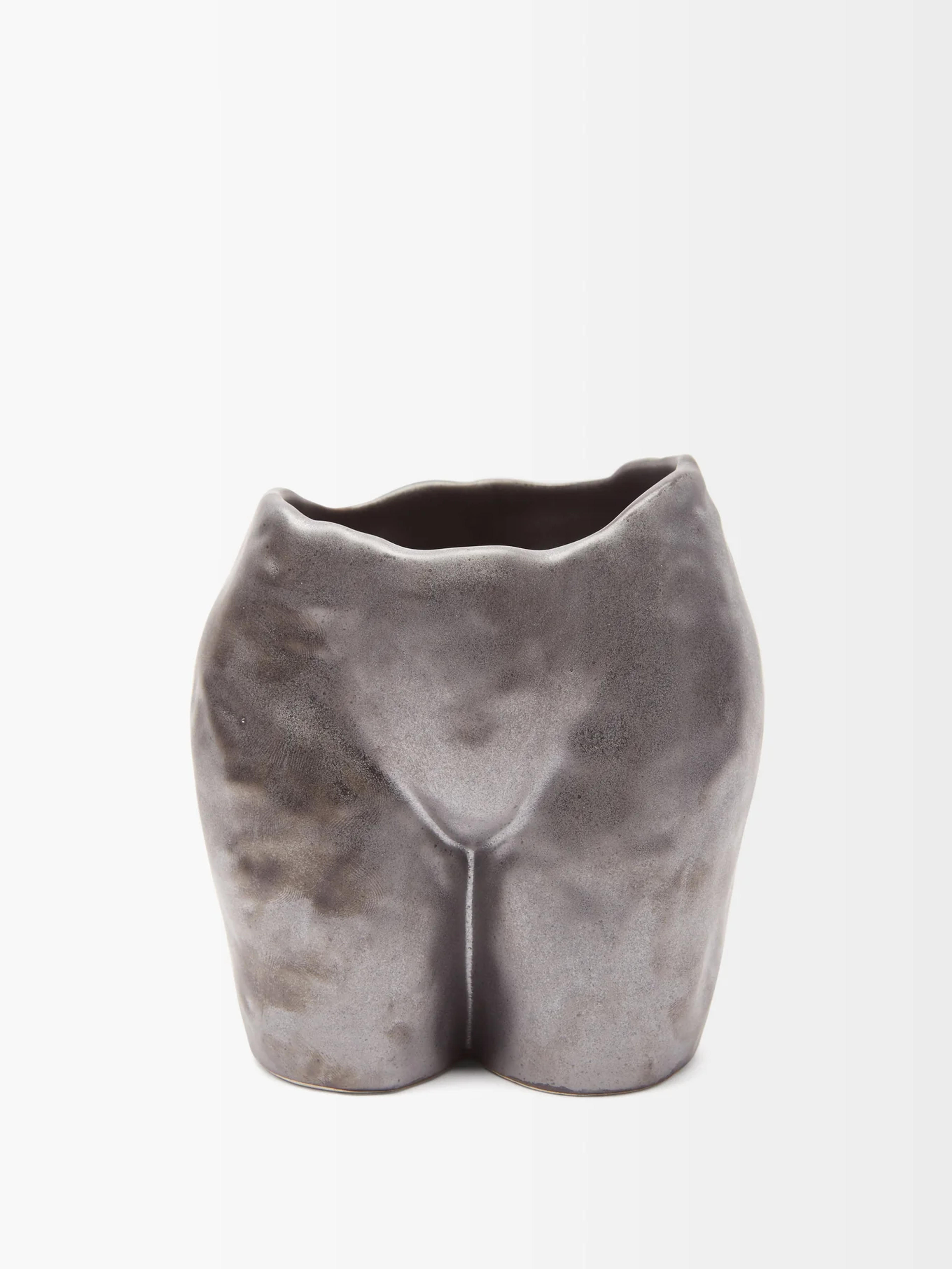 Metallic Popotin ceramic vase | Anissa Kermiche | MATCHESFASHION US