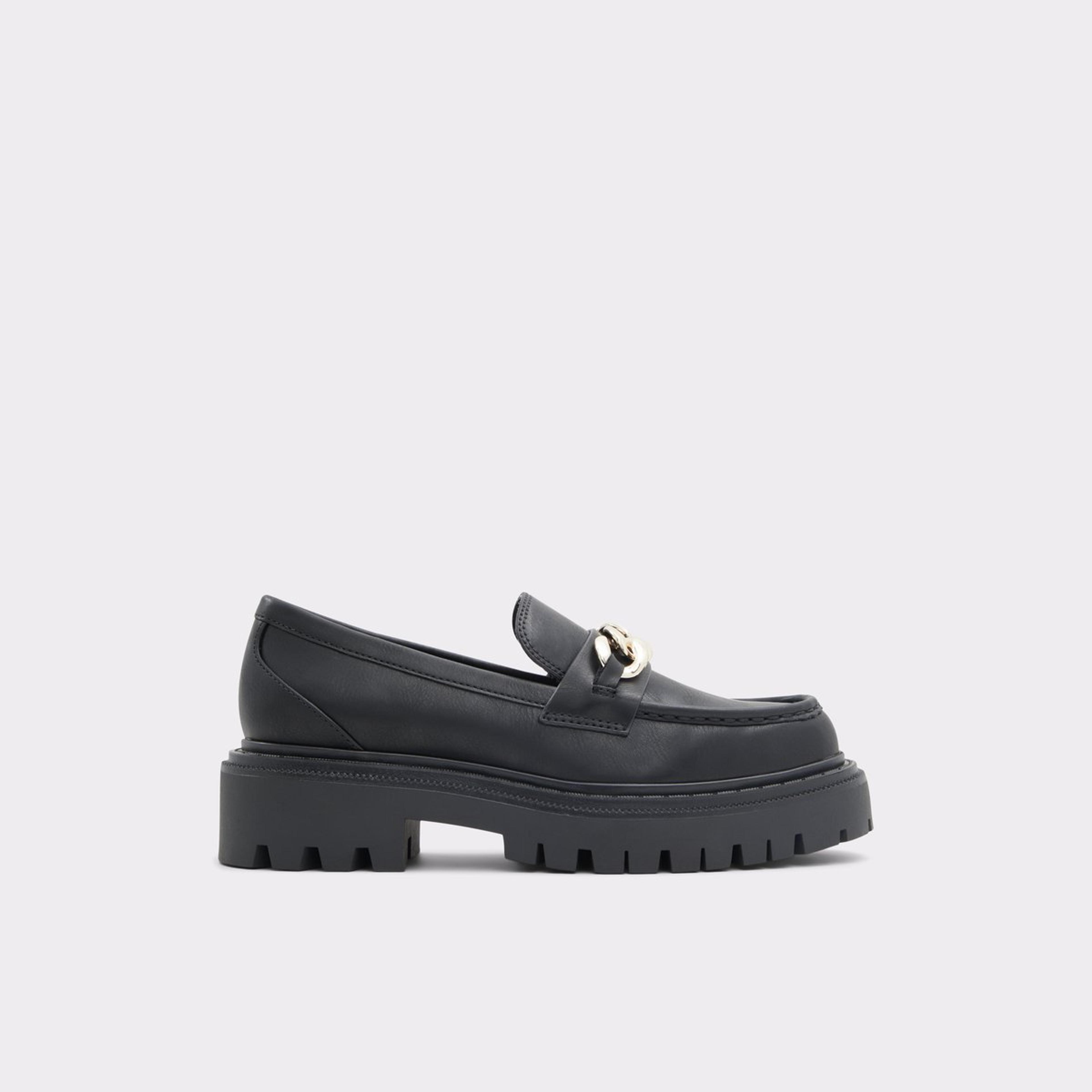 Brixton Black Synthetic Smooth Women's Loafers | ALDO US