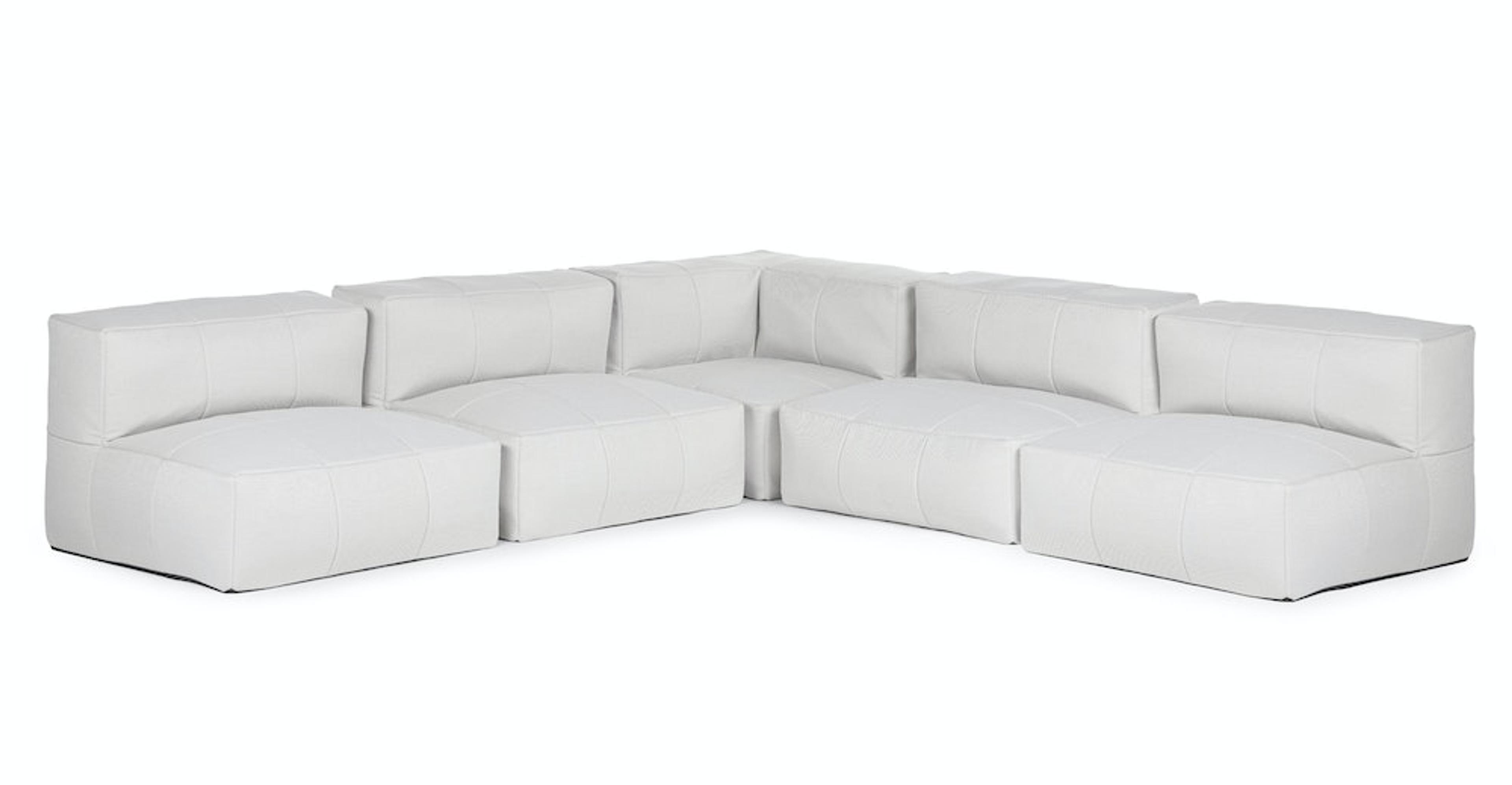 Corvos Whisper Gray Modular Corner Sectional