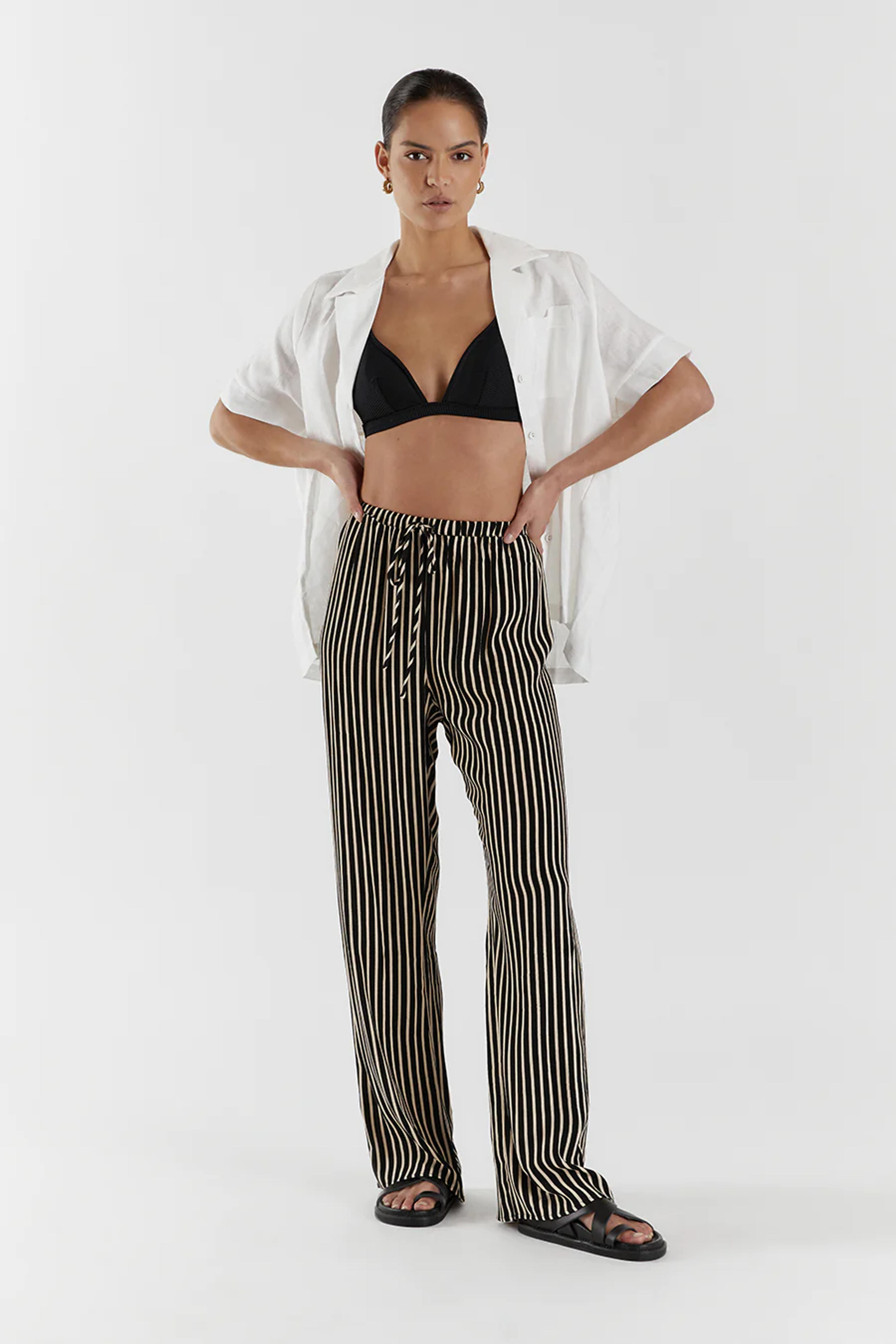 RORY STRIPE DRAWSTRING PANT | Dissh