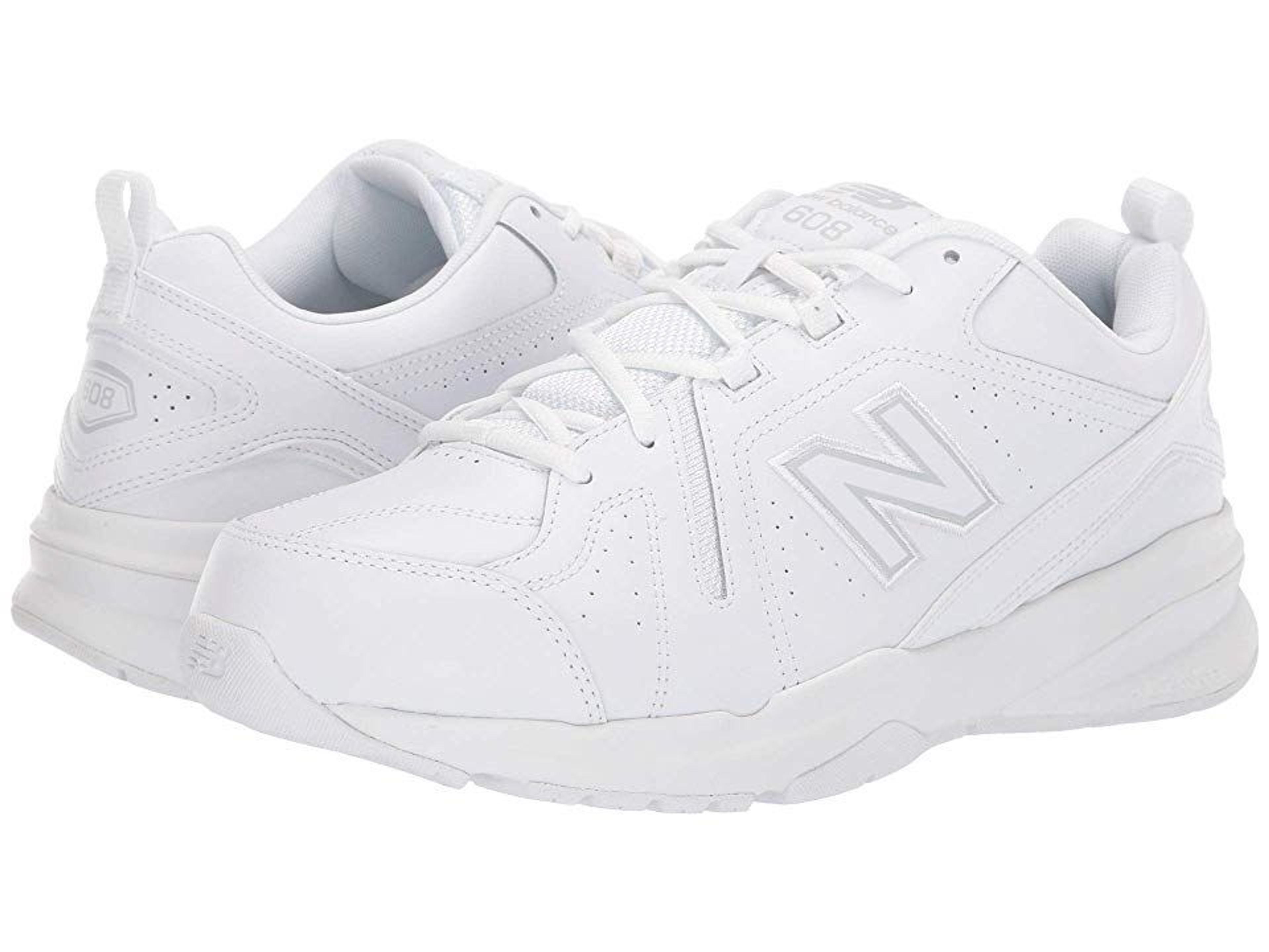 New Balance 608v5 Men's Shoes White/White : 13 4E - Extra Wide