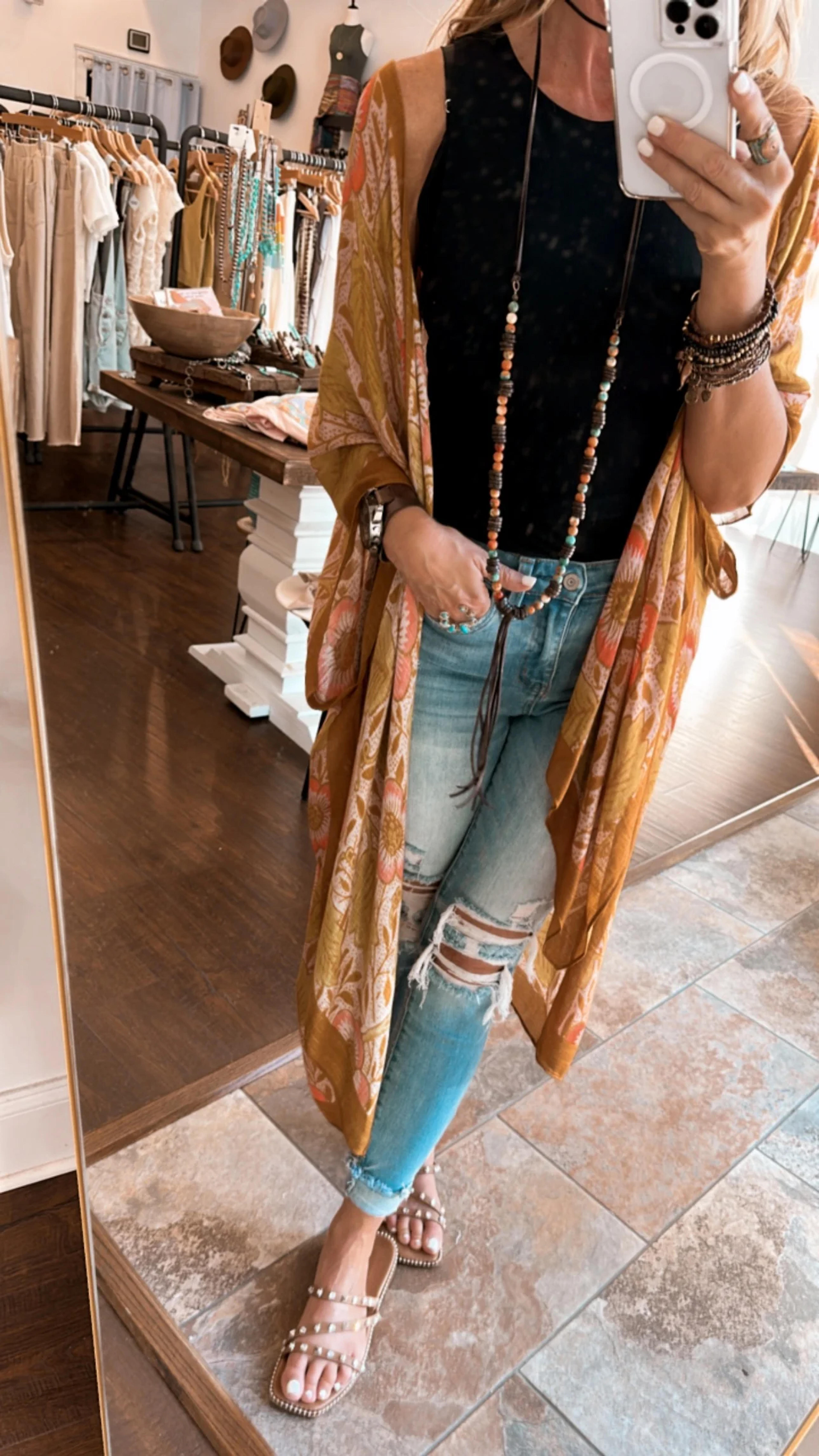 Bohemian Floral Kimono – Flippie Hippie