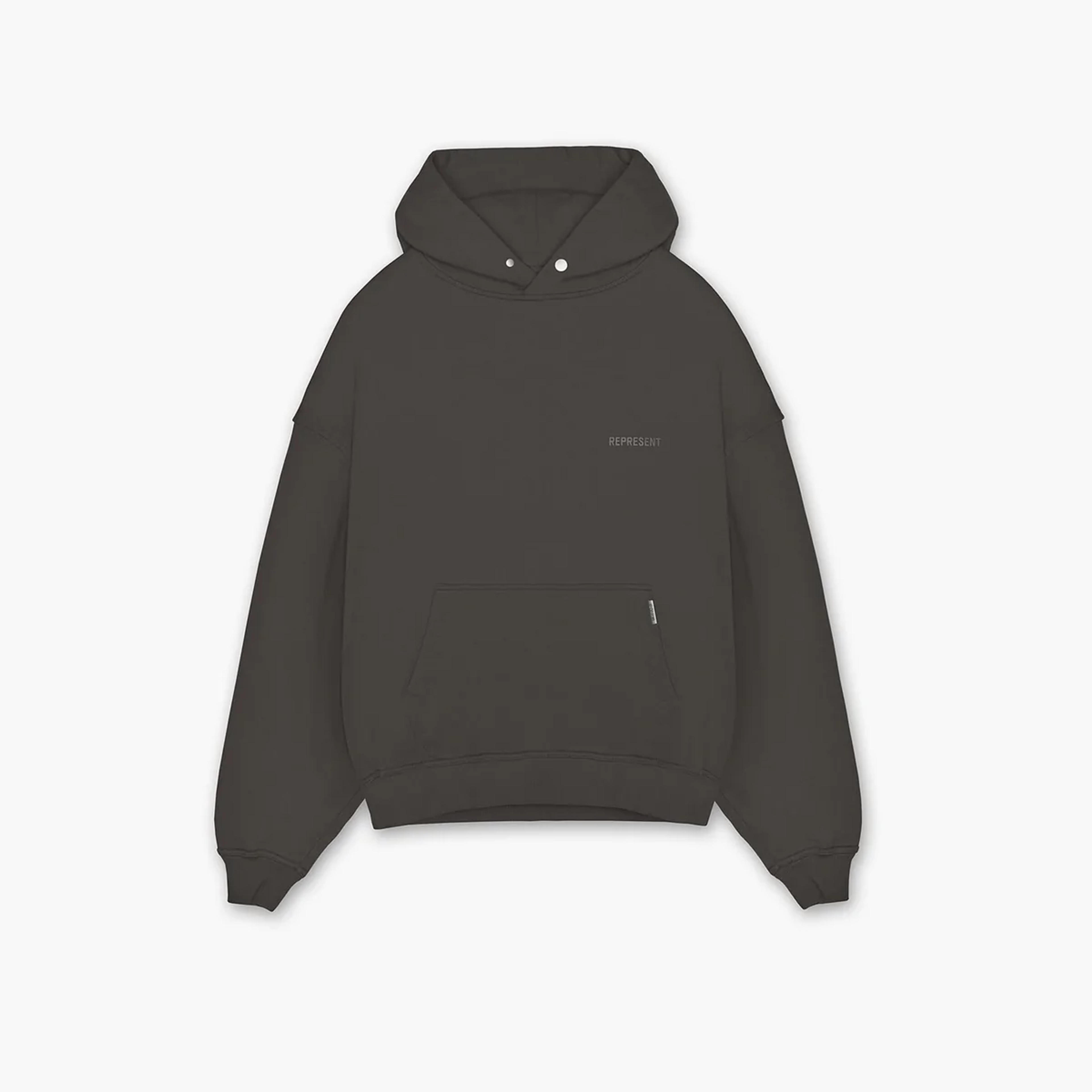 Dark Grey Hoodie | Blank | REPRESENT CLO