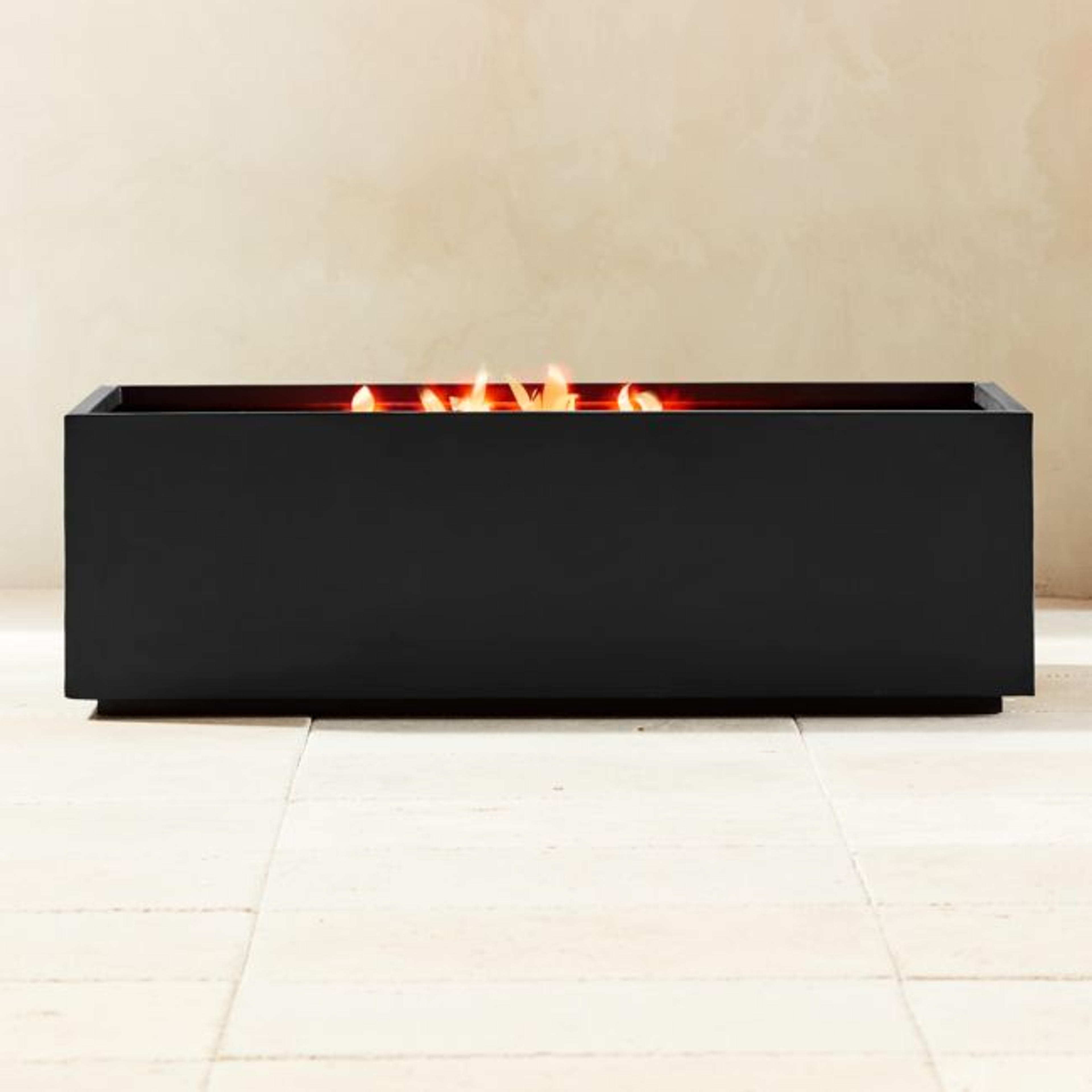 Rectangular Firepit - CB2 | Havenly