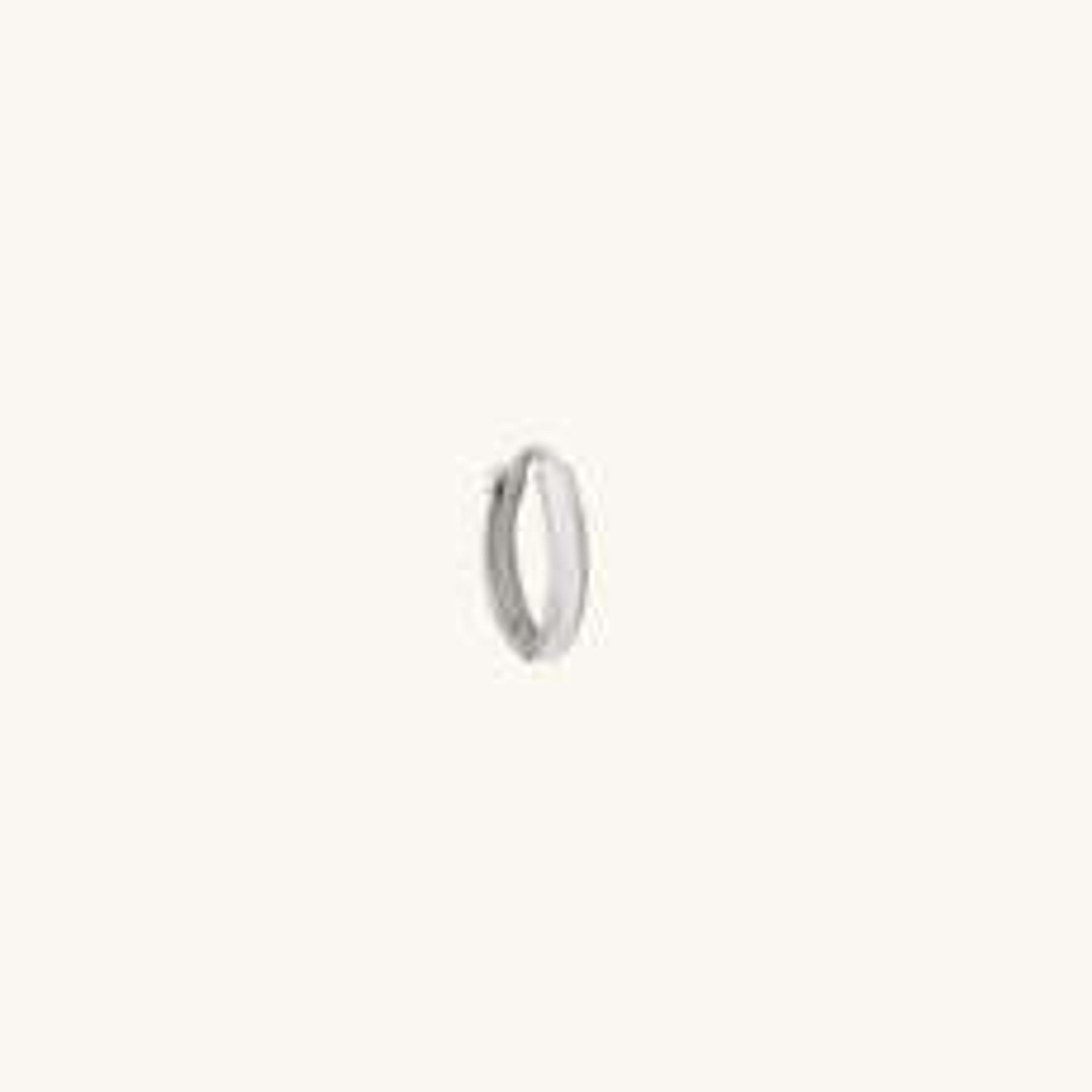 Single Mini Hoop White Gold