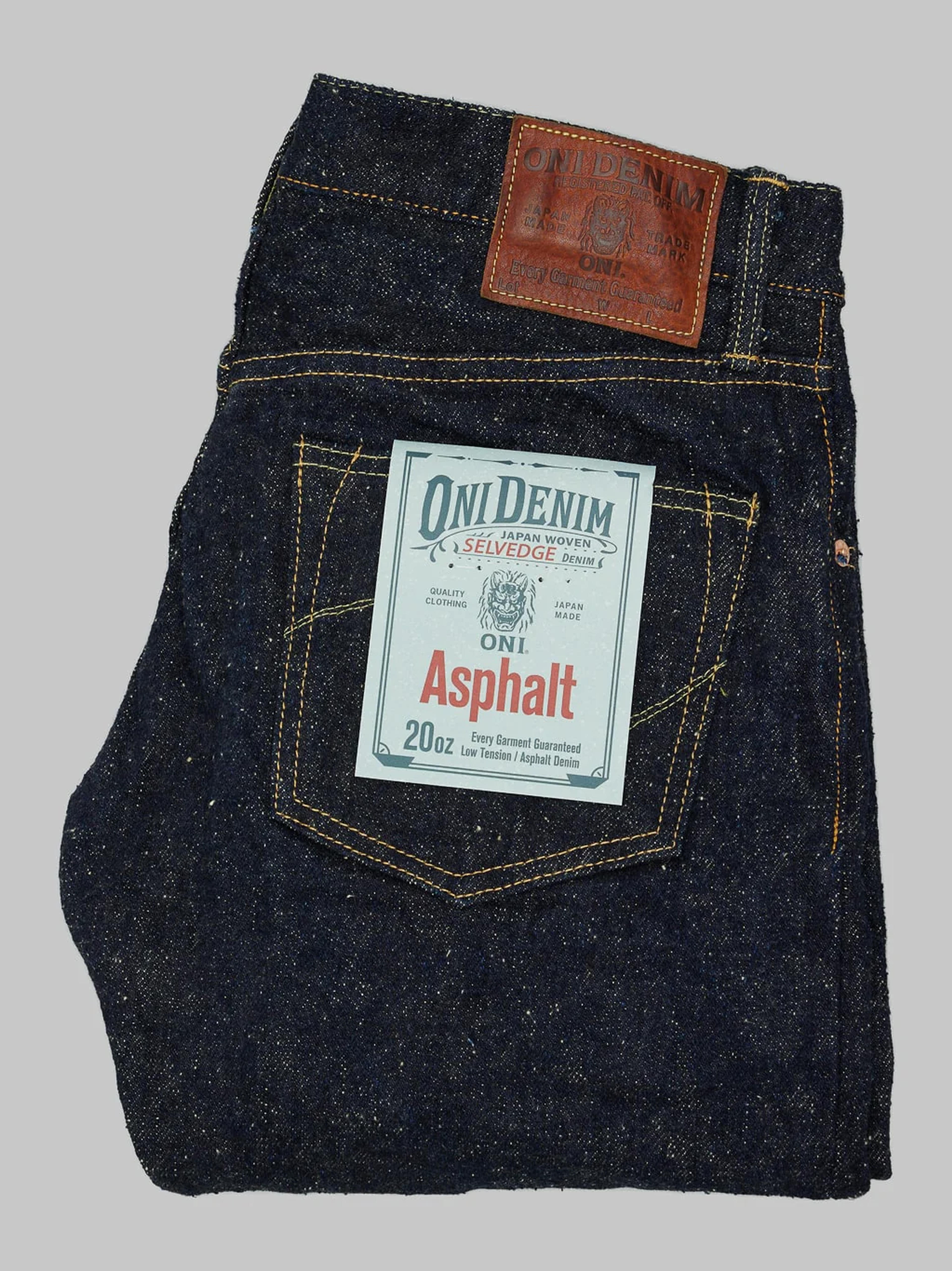 ONI Denim 622 "Asphalt" 20oz Relaxed Tapered Jeans – Redcast Heritage Co.