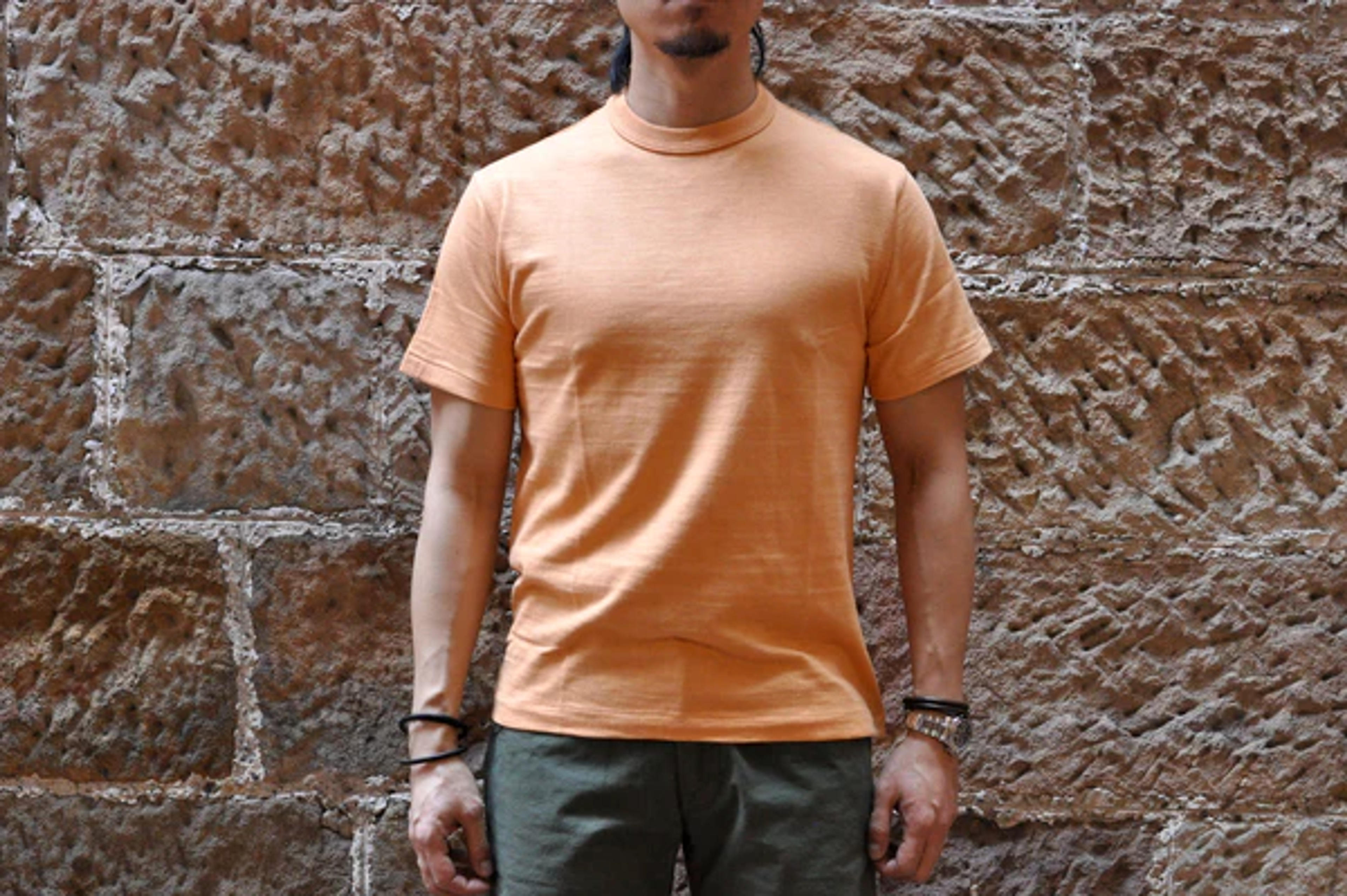 Warehouse 5.5oz "Bamboo Textured" Plain Tee (Orange)