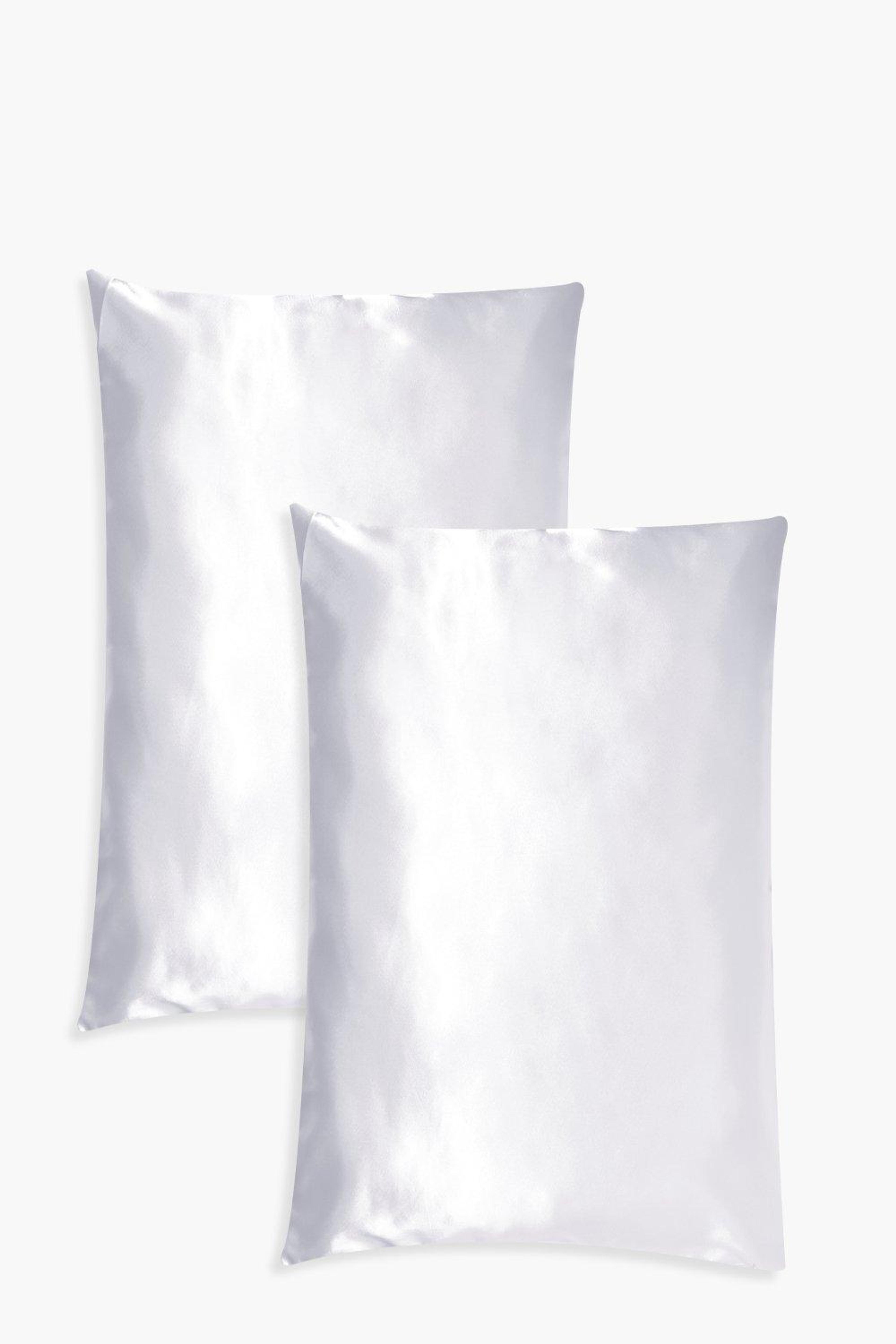 2 Pack Satin Hair Protect Pillowcase | boohoo