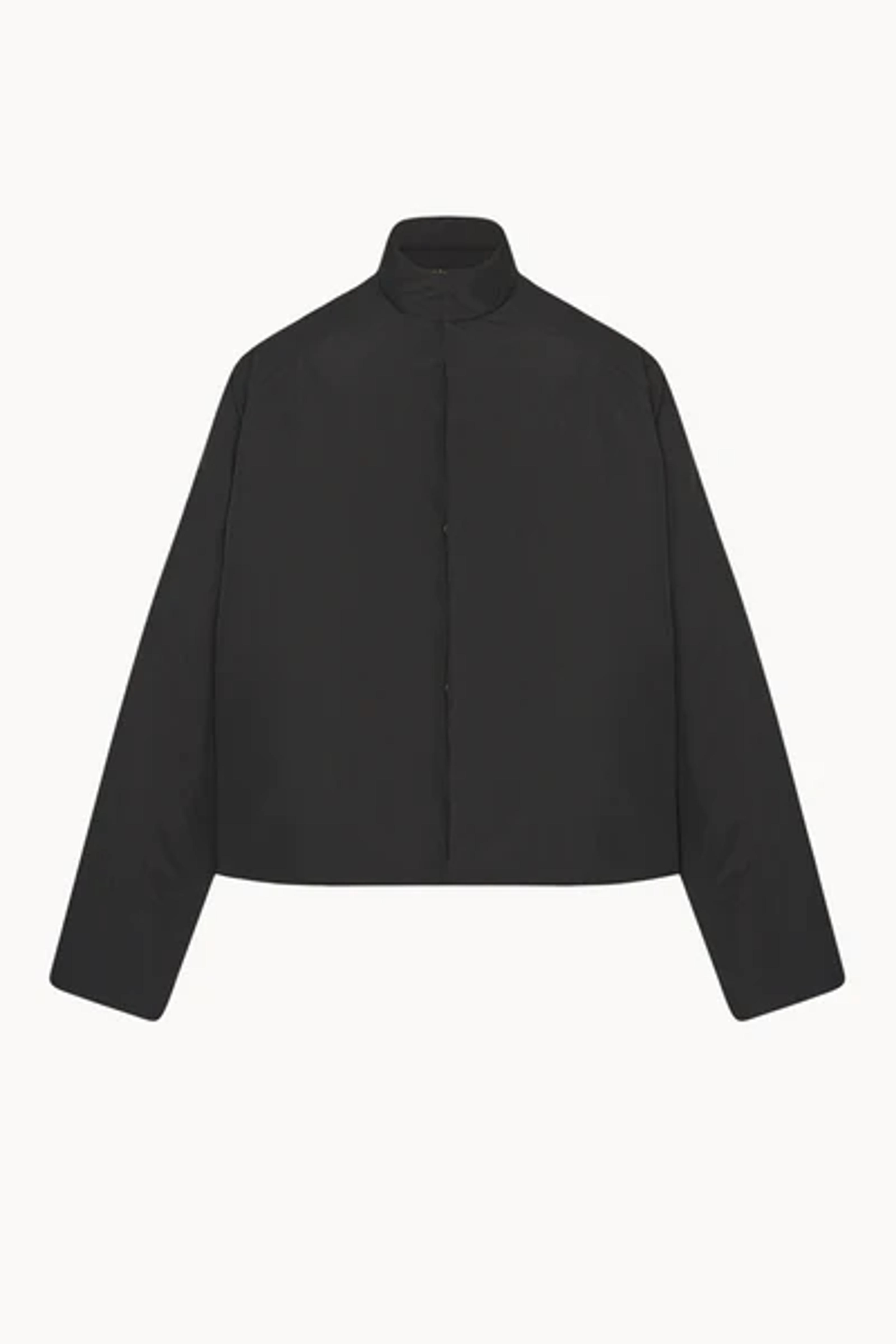 Dougal Jacket Black in Silk and Nylon – The Row