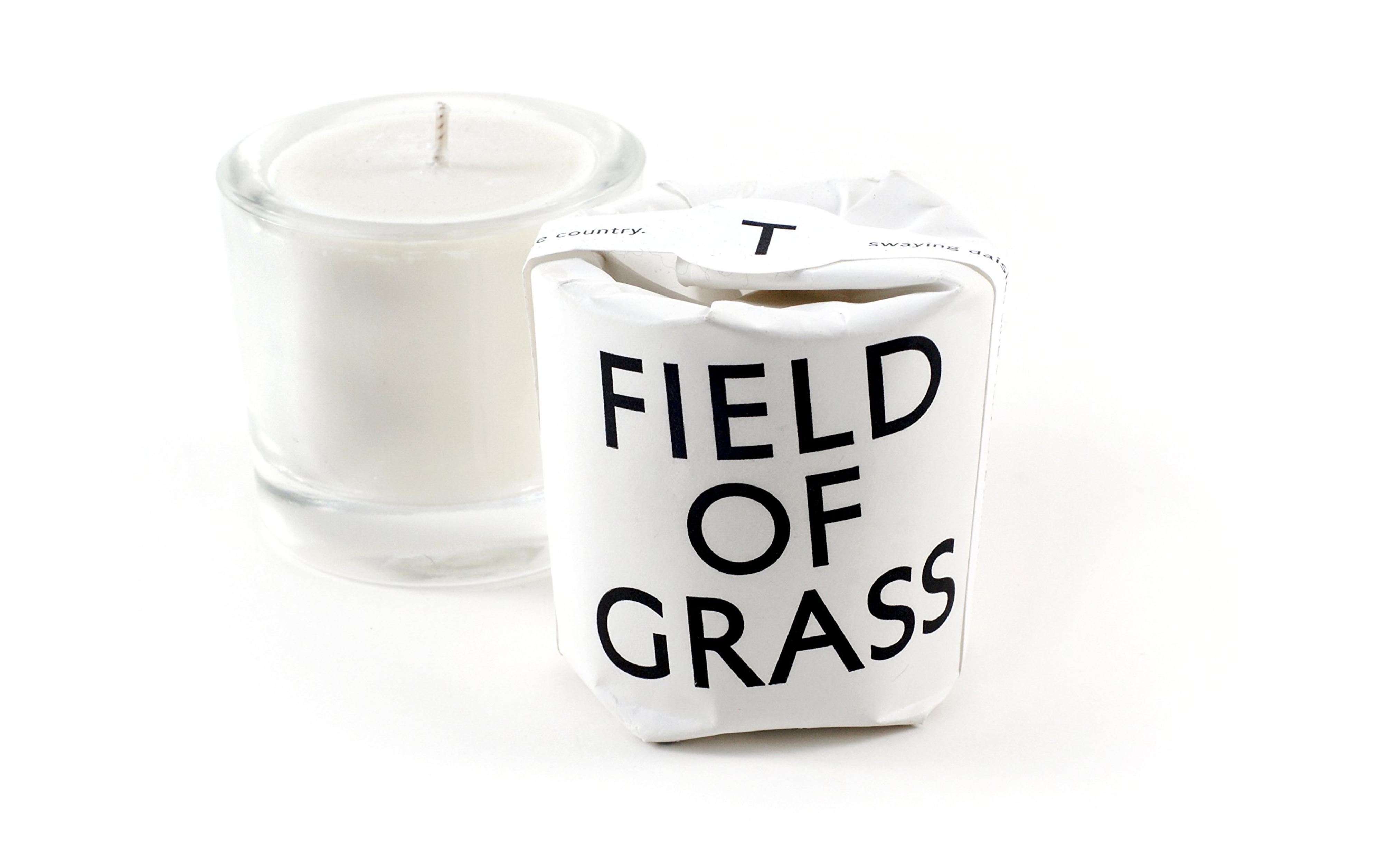 Field of Grass Scented Candle, Non-GMO Soy + Vegetable Wax Blend