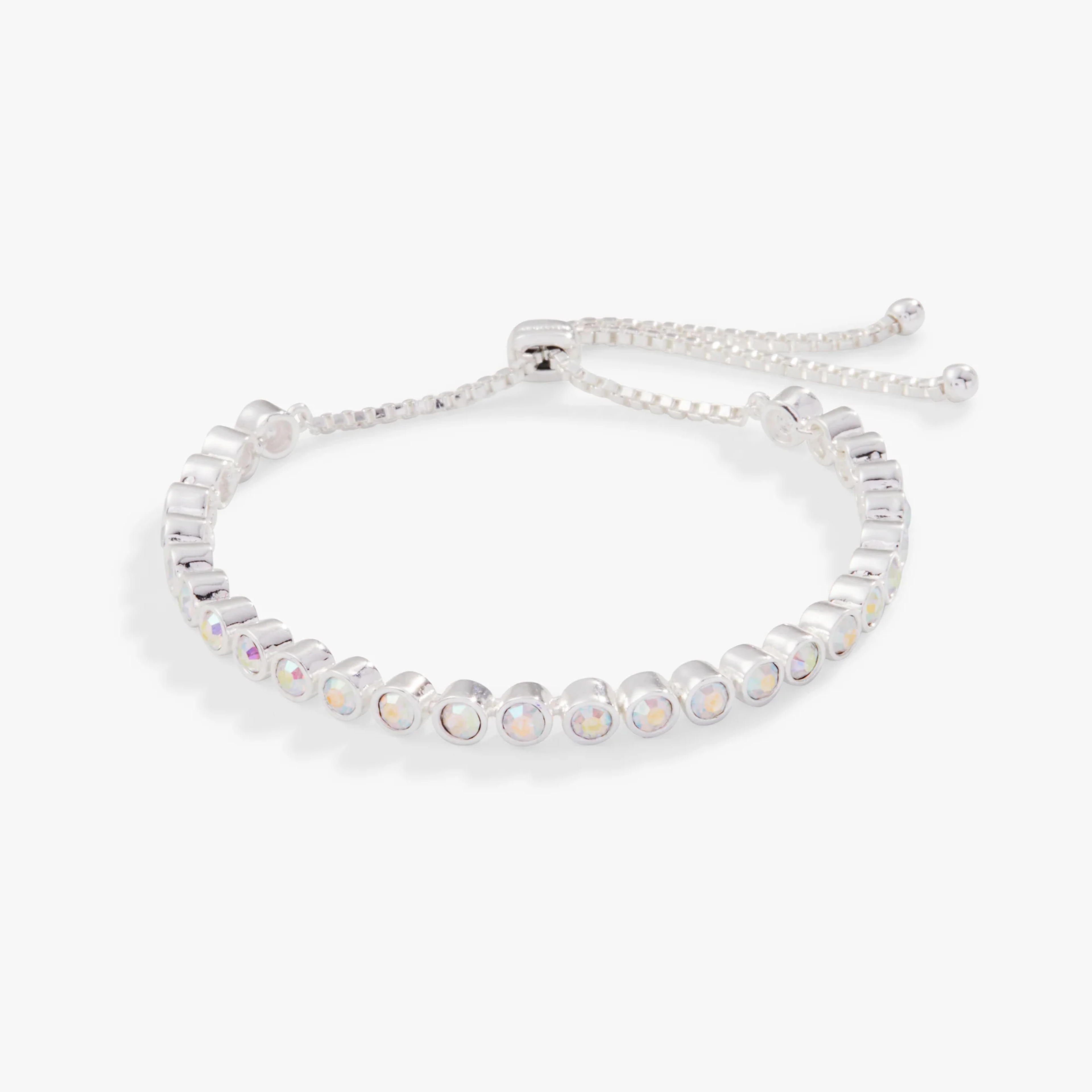 Bolo Tennis Bracelet, Crystal